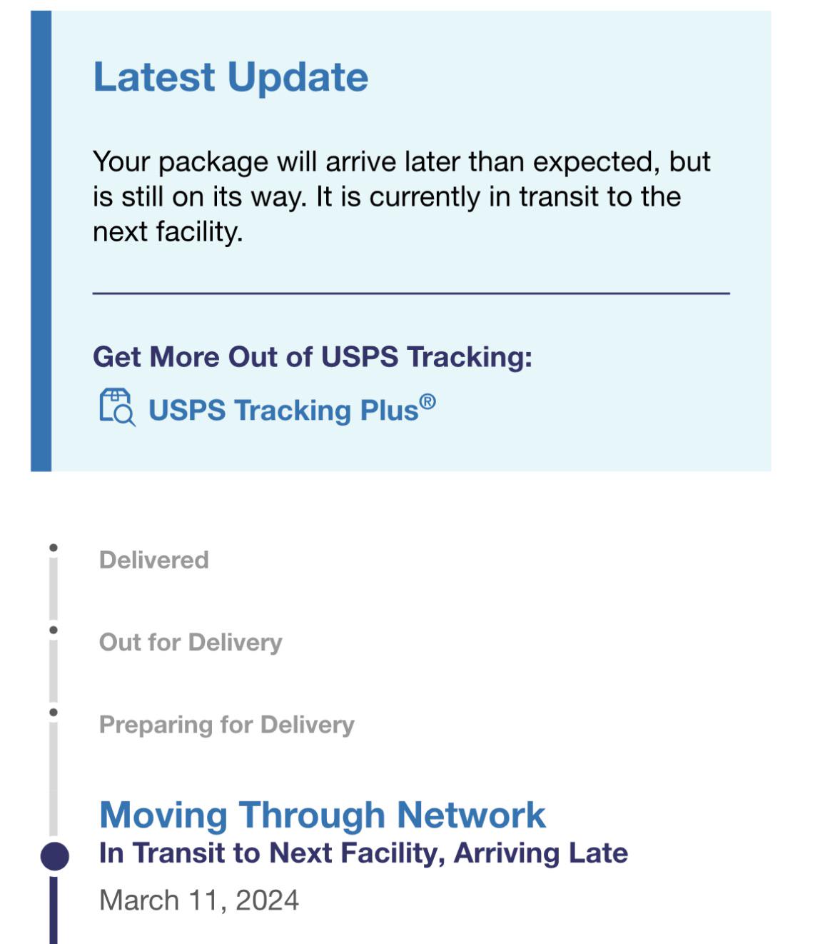 My package has delivered in a month filing a compliant didn’t work. r