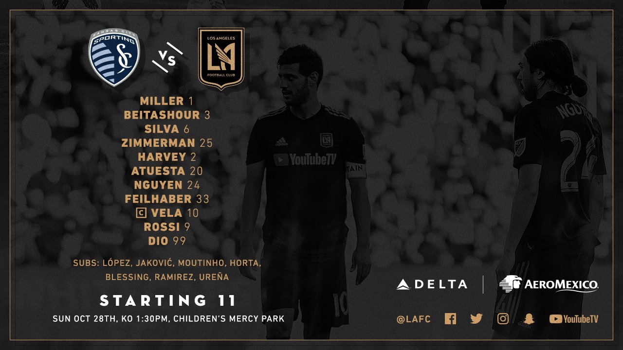Starting XI vs SKC LAFC