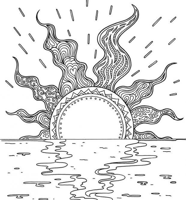 Sun Coloring Pages