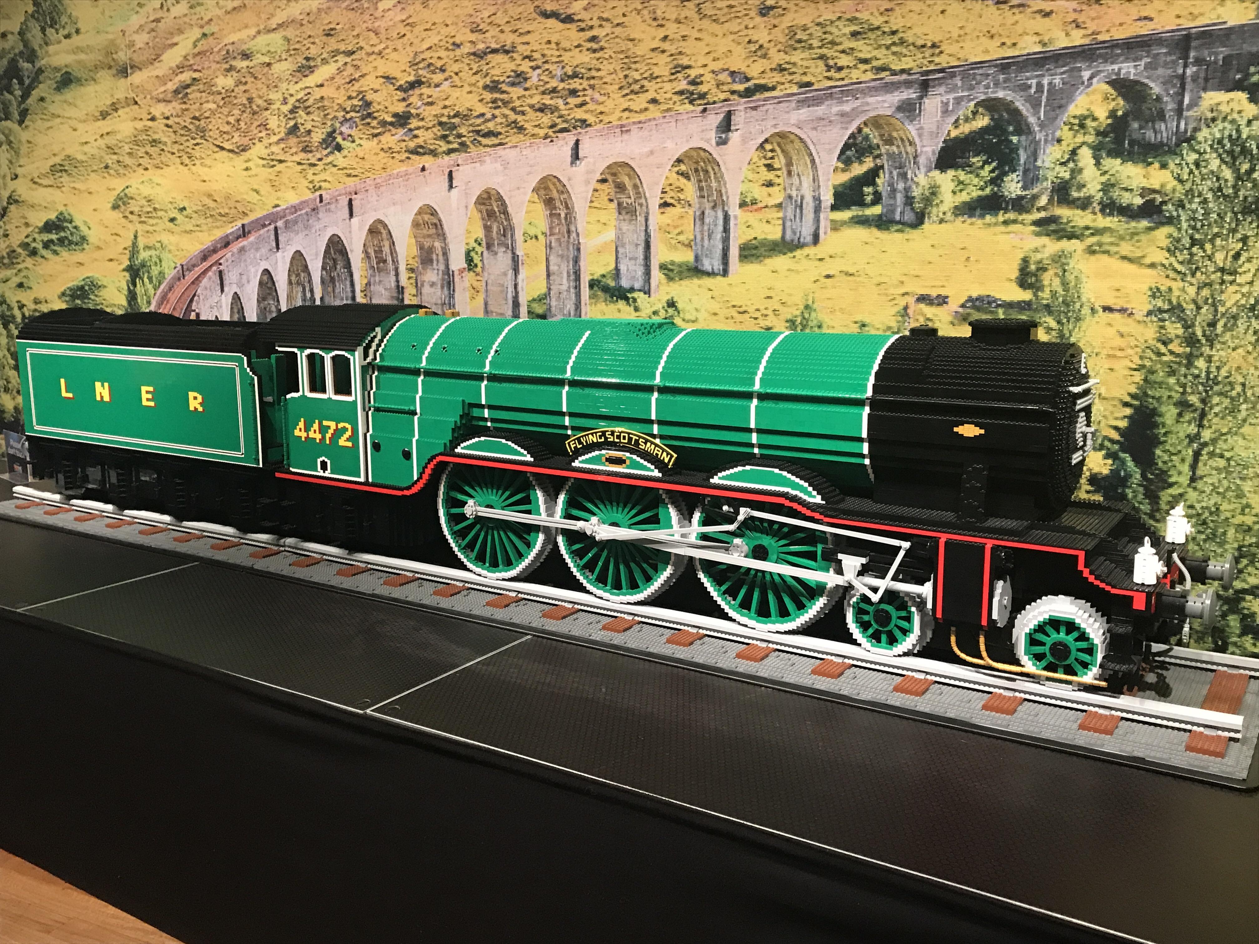 Lego model of the Flying Scotsman at the Wonders of the World