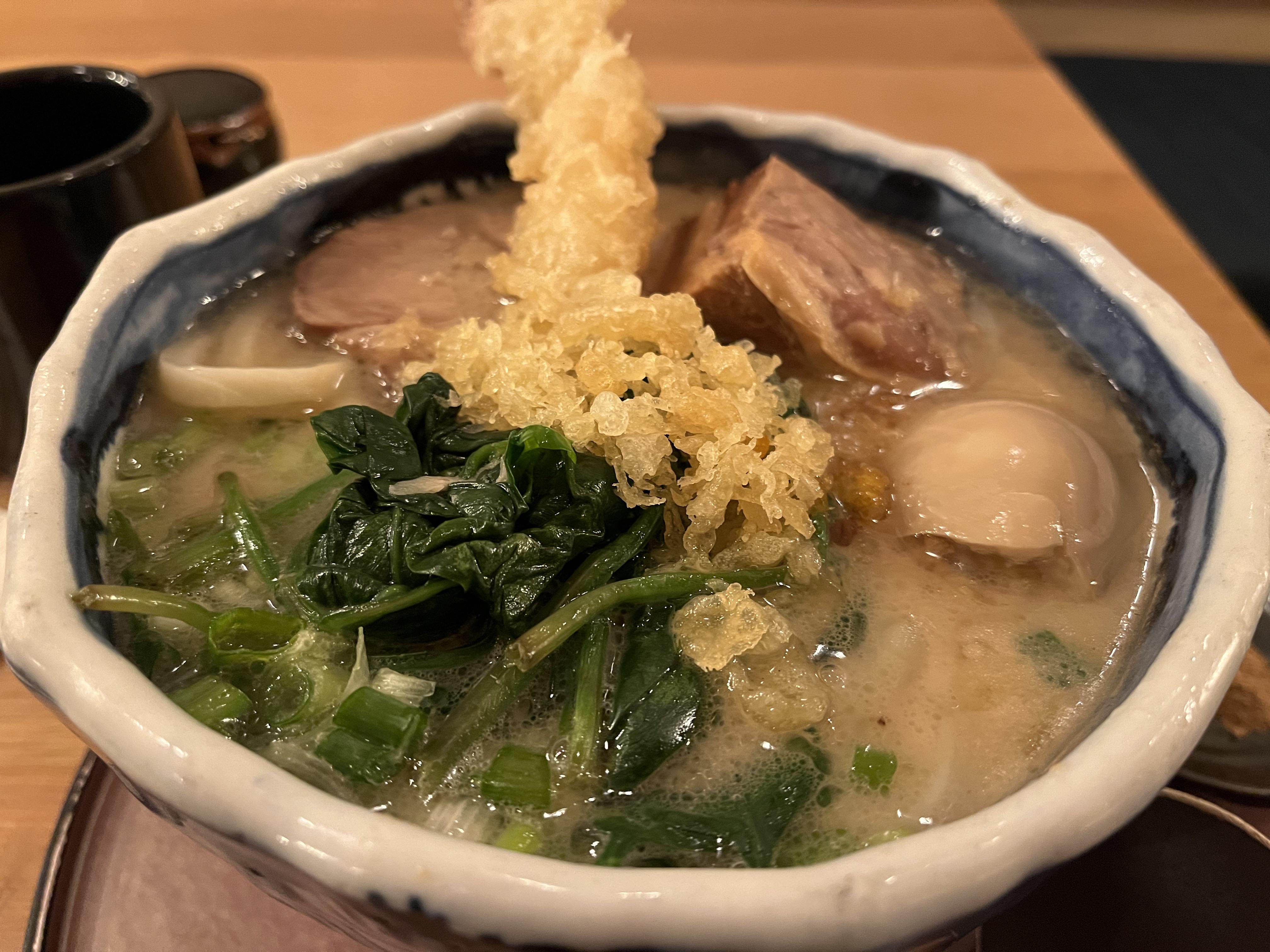 Tonkatsu udon with pork belly FoodPorn
