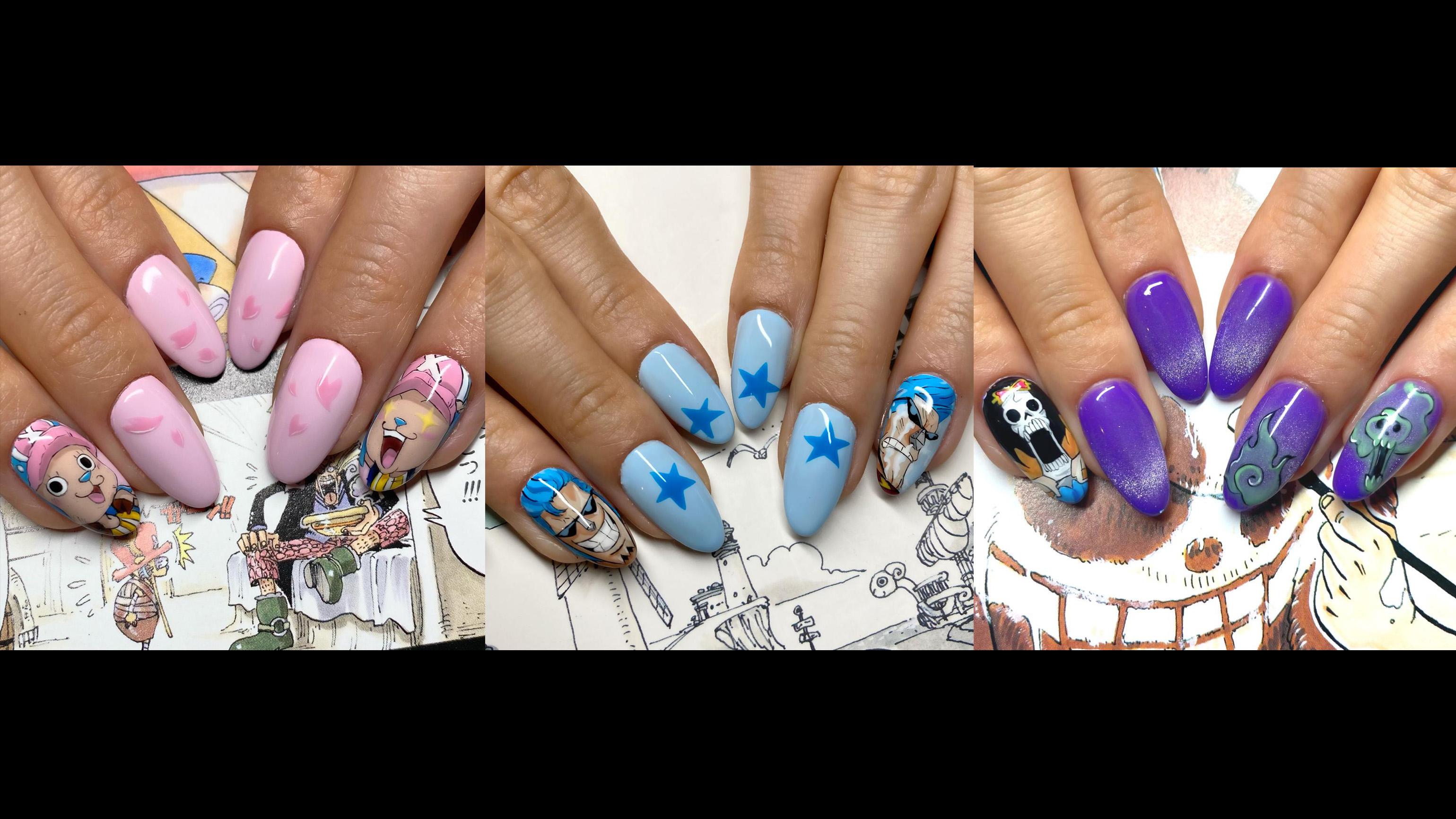 My extremely talented friend hand painted these OP nails for me, she's