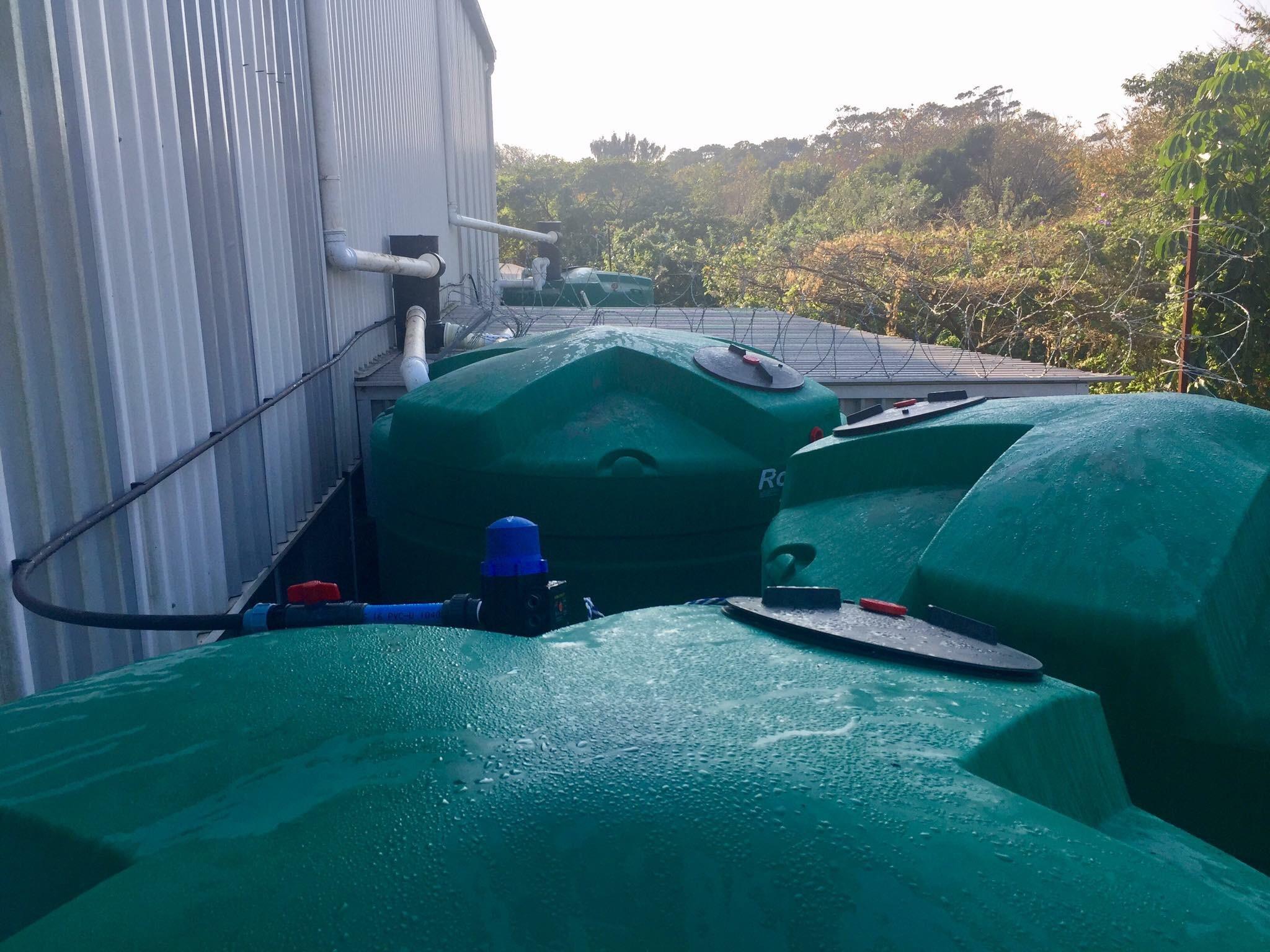 Our company installed a rainwater harvesting system at a Personal Care