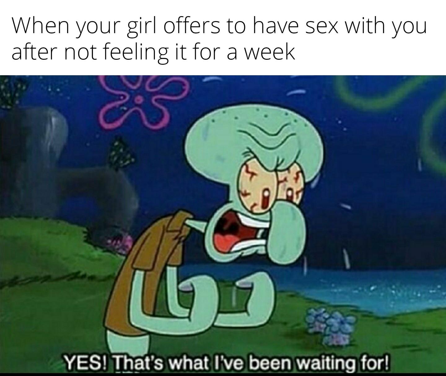 When Squidward Needs To Bust r/SpongebobMemes