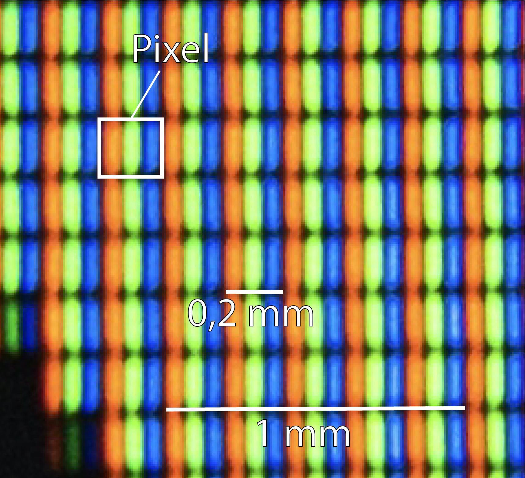 Computer screen under microscope