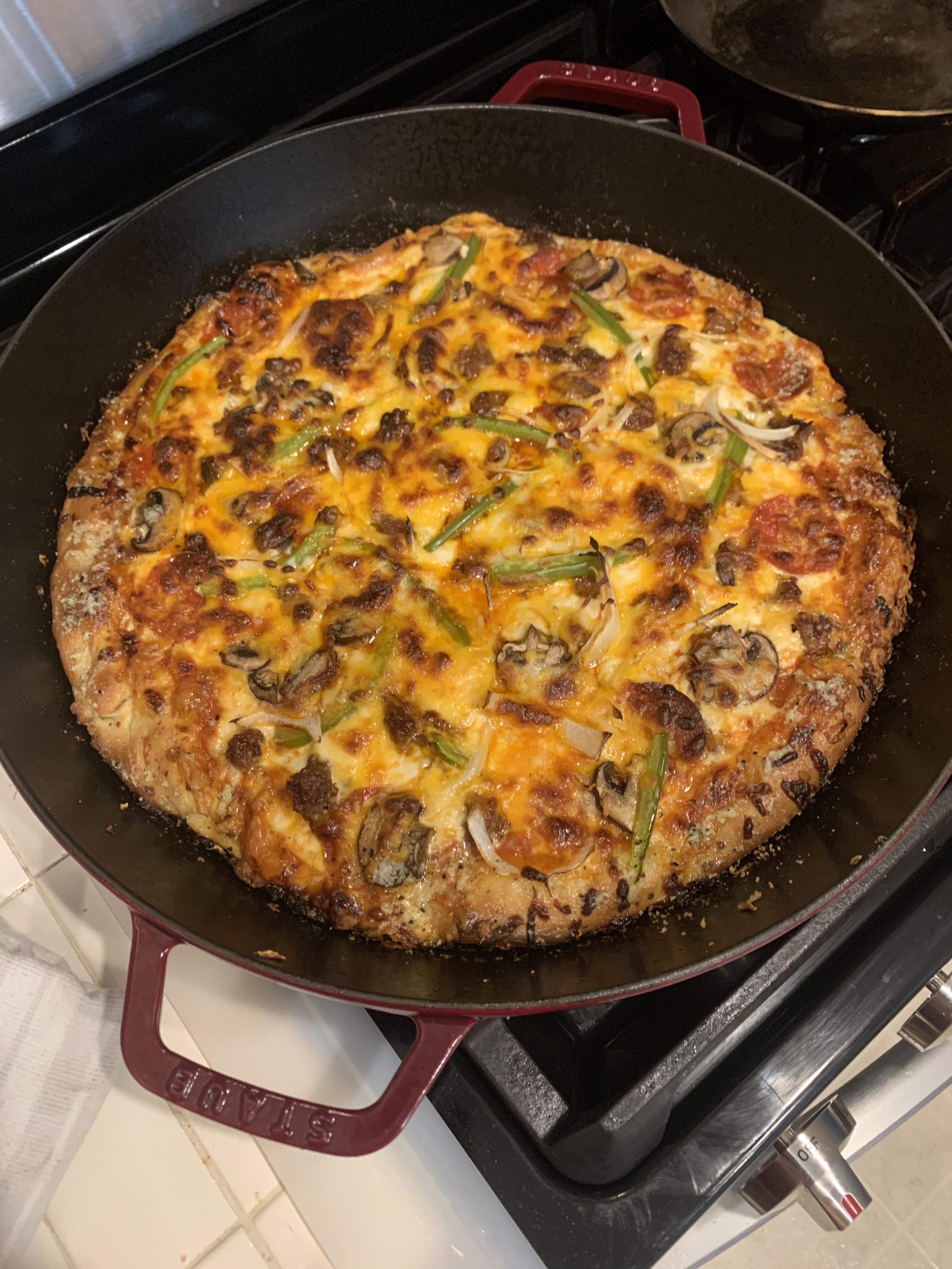 Pizza a la paella r/ArrozConCosas