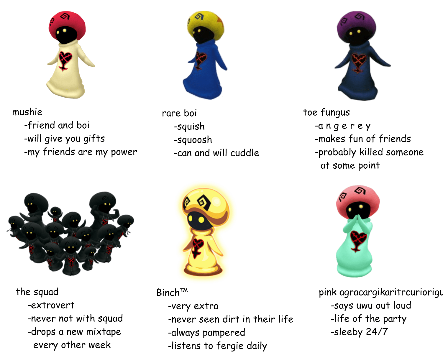 [Media] tag yourself mushroom ver. r/KingdomHearts