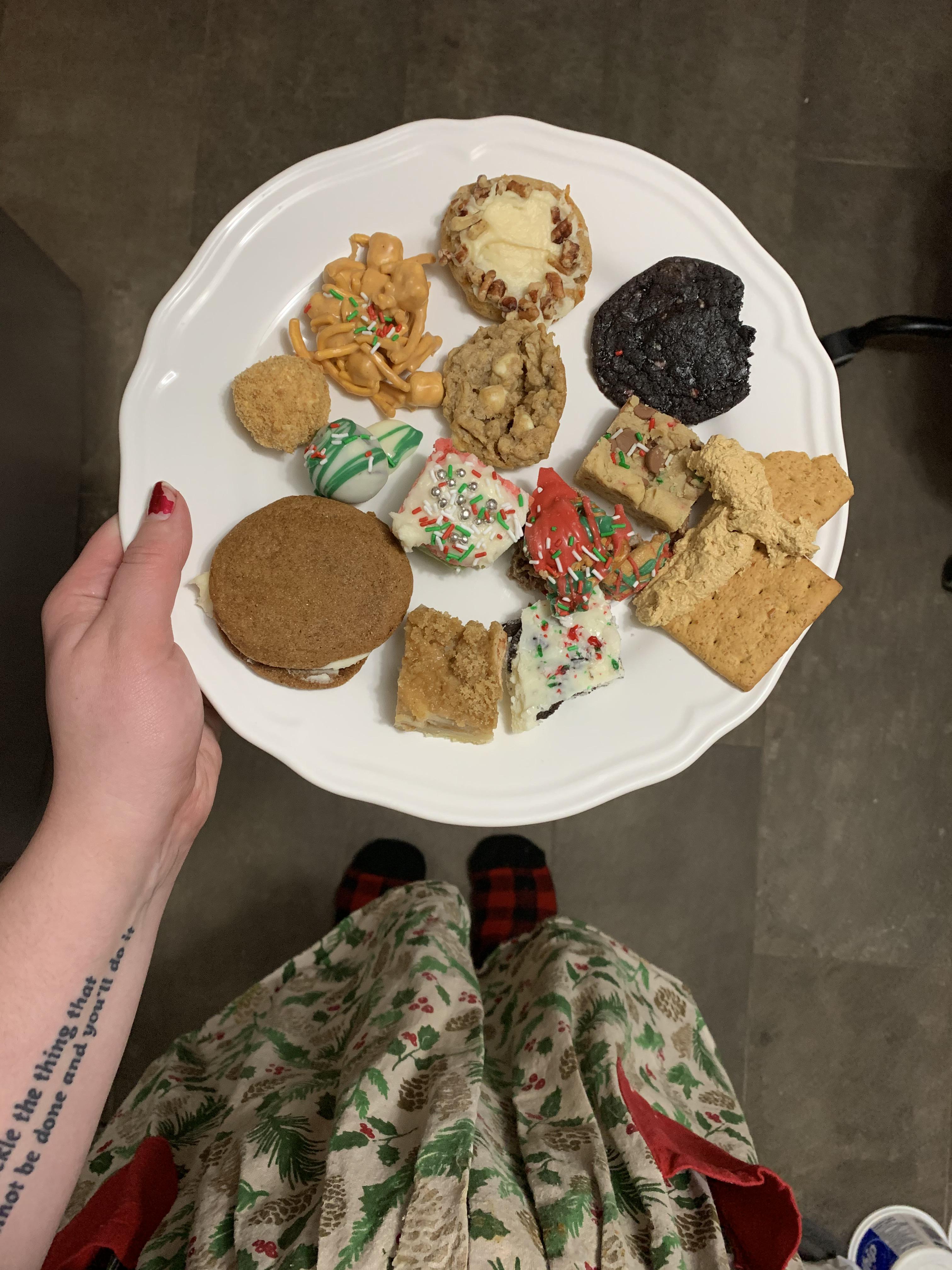 My friend and I spent 9 hours baking yesterday and finished a whopping