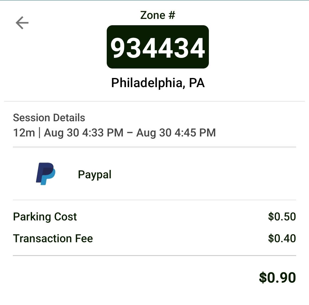Got a ticket on my car when i paid for parking with the meterup app. to
