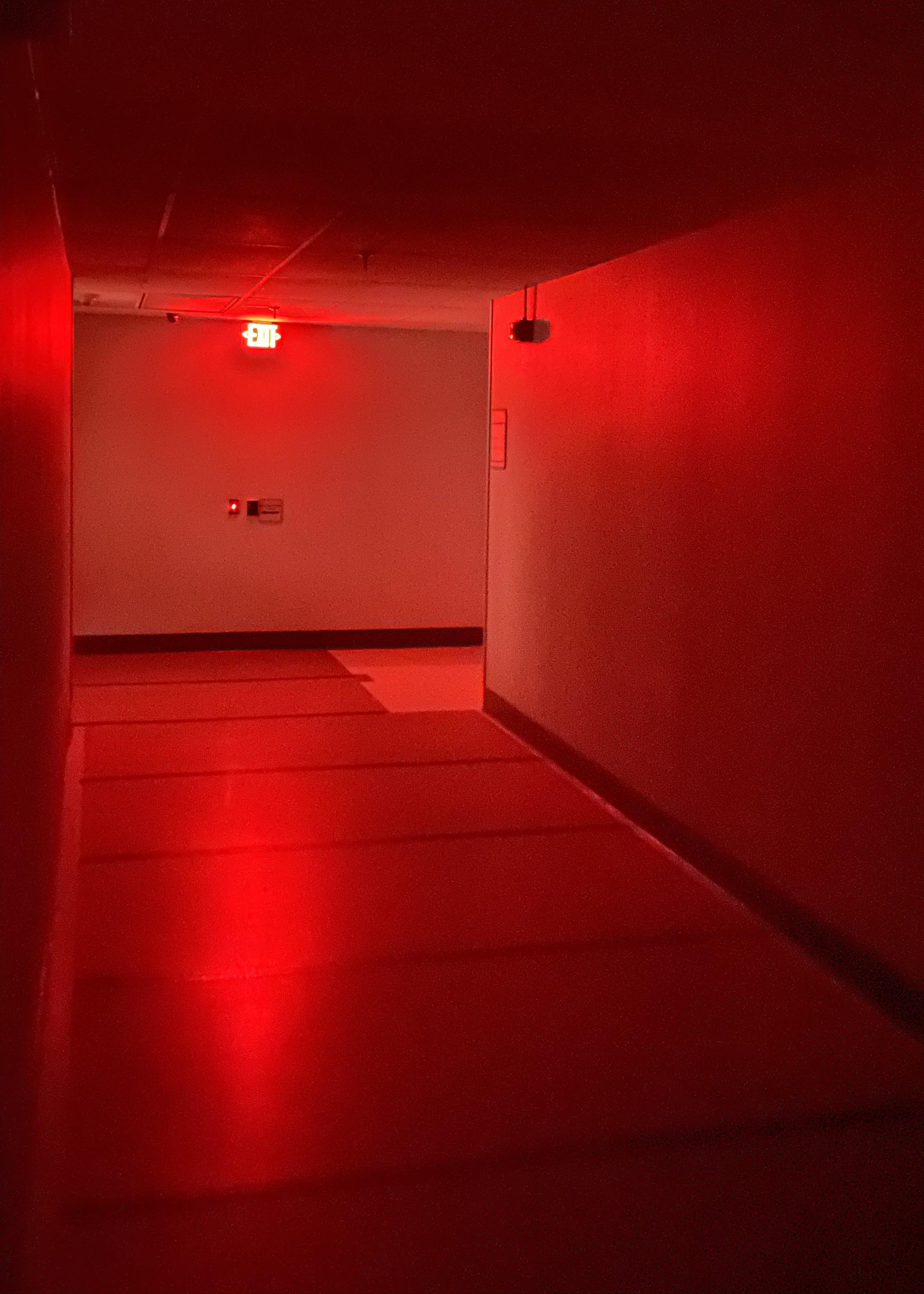 Hallway in my hospital after an electrical explosion