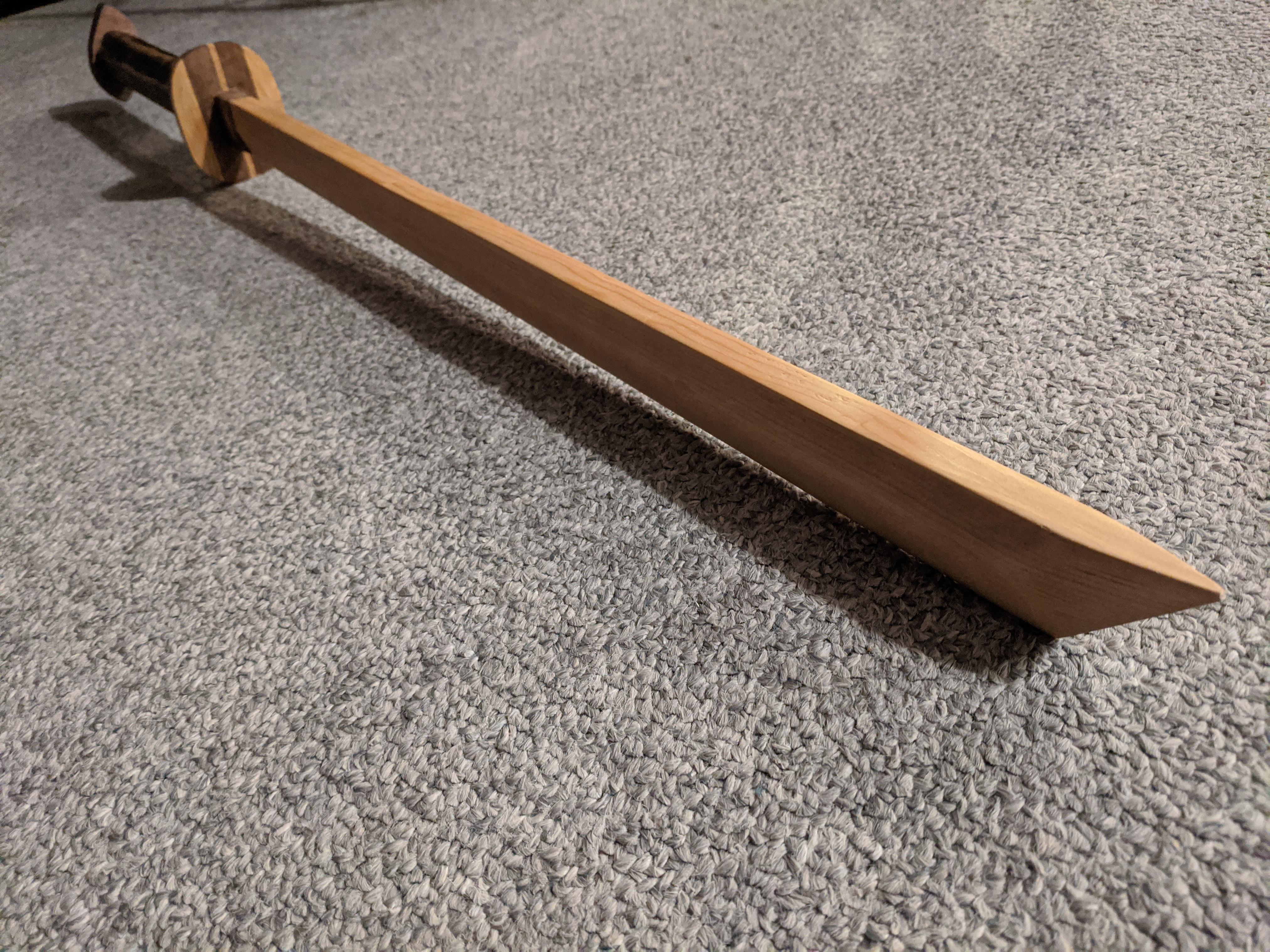 I made a wooden katana r/woodworking