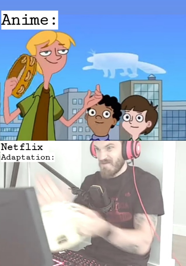 Another Phineas and ferb meme but it's tambourine gang! r