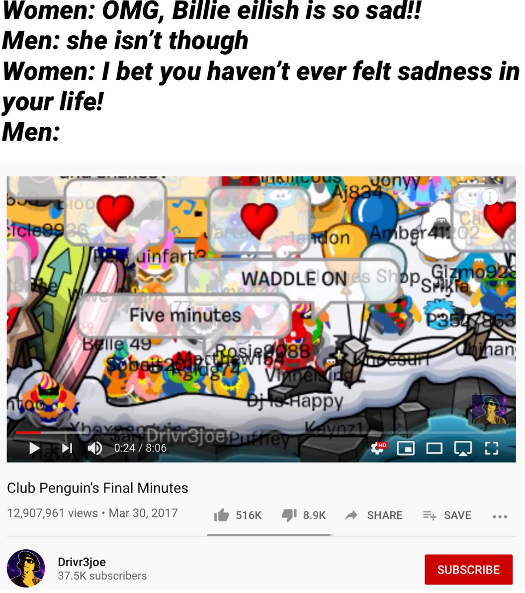 Club penguin is kil. No! memes