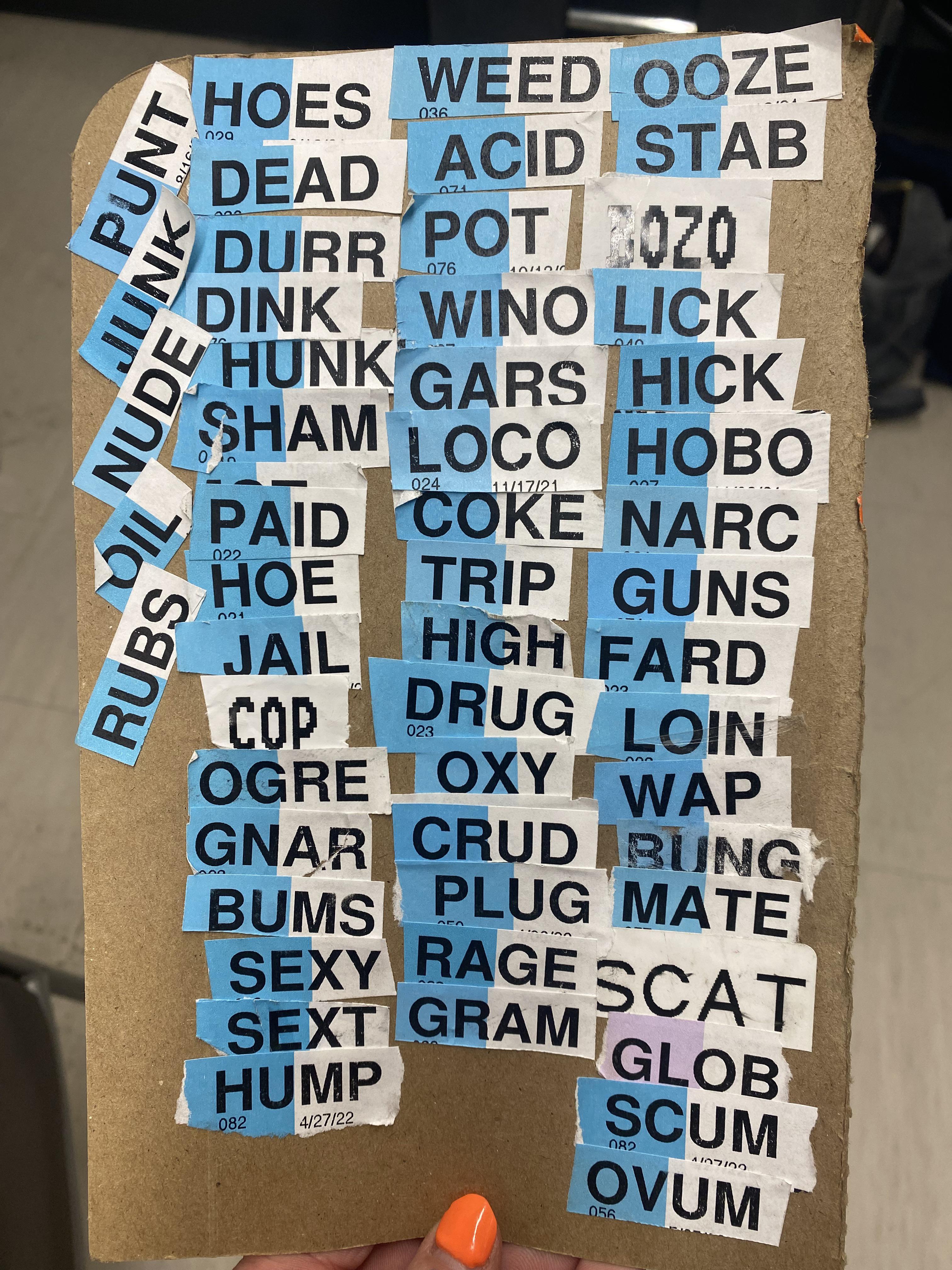I present to you my collection of tote words r/WalgreensStores