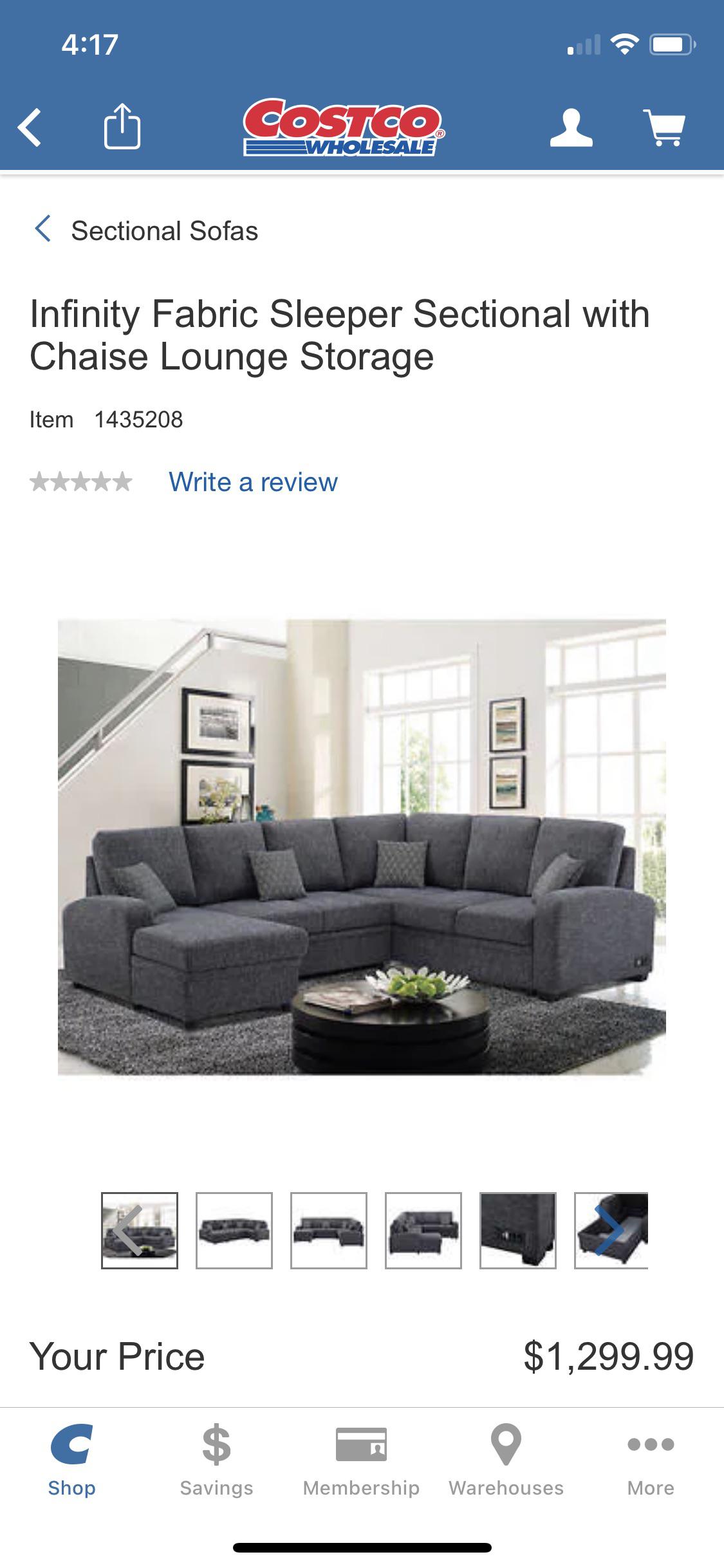 Does anyone have the Infinity sectional? Looking for reviews since the