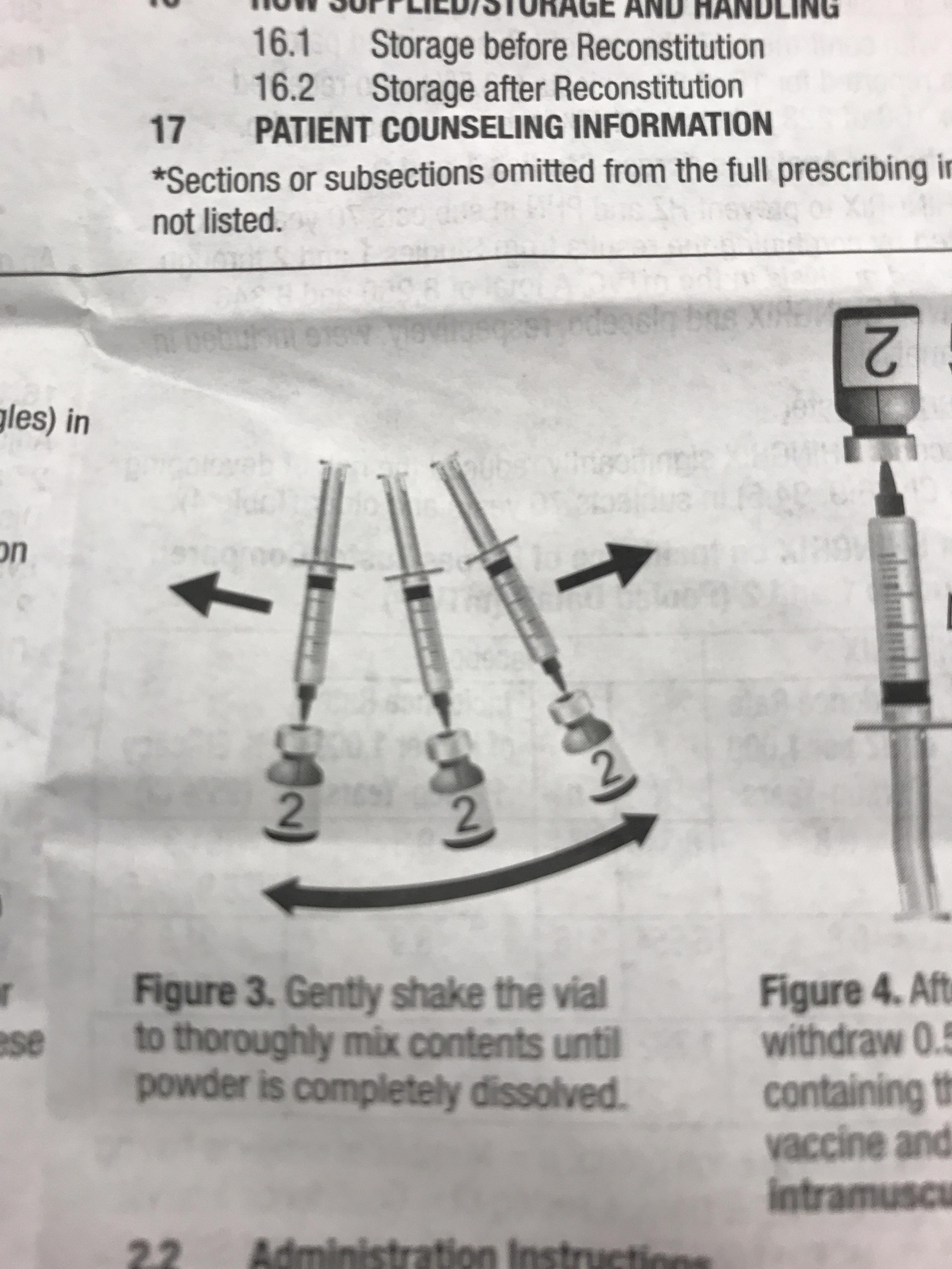 Shingrix reconstitution r/pharmacy