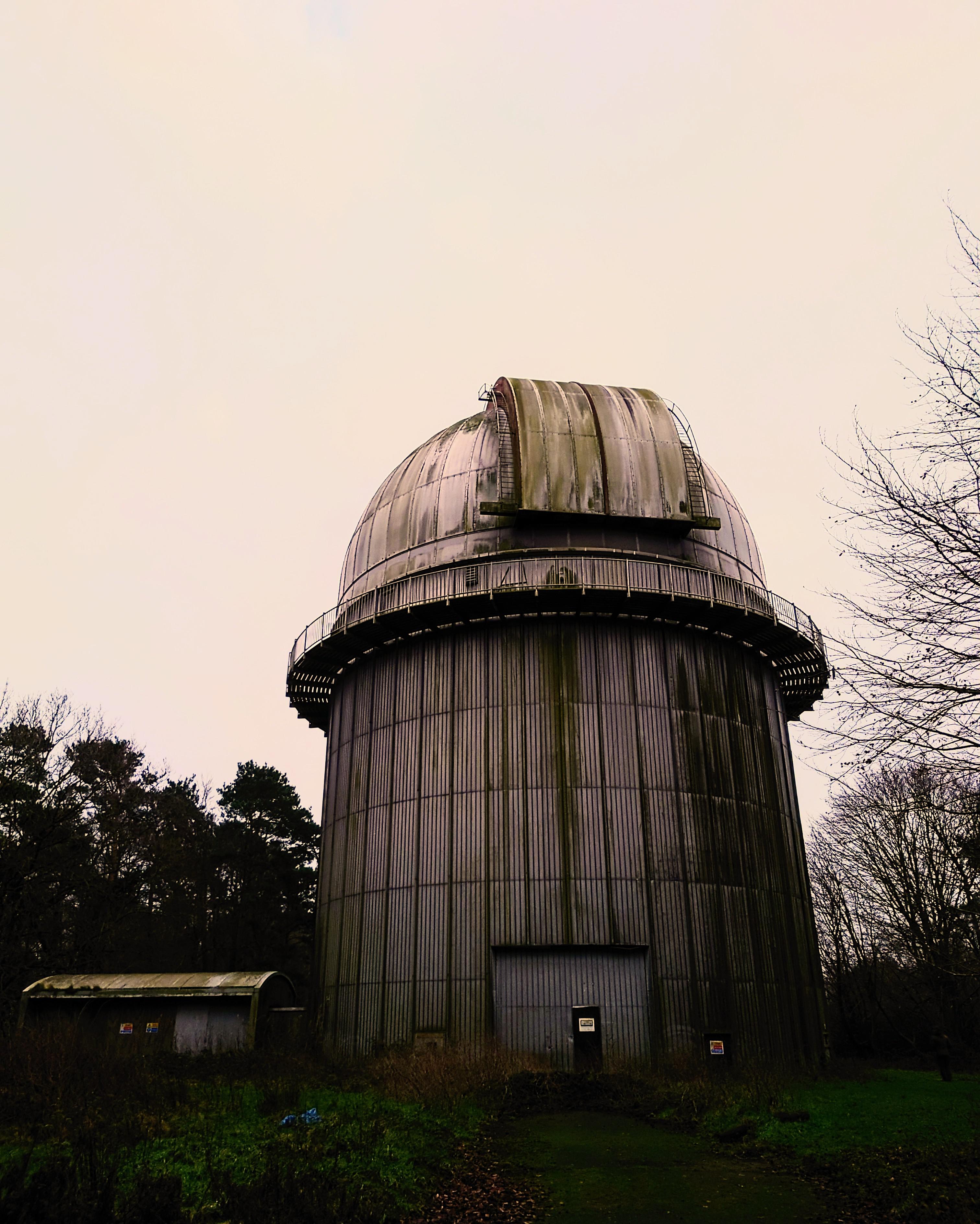 Abandoned observatory which once housed the Isaac Newton Telescope