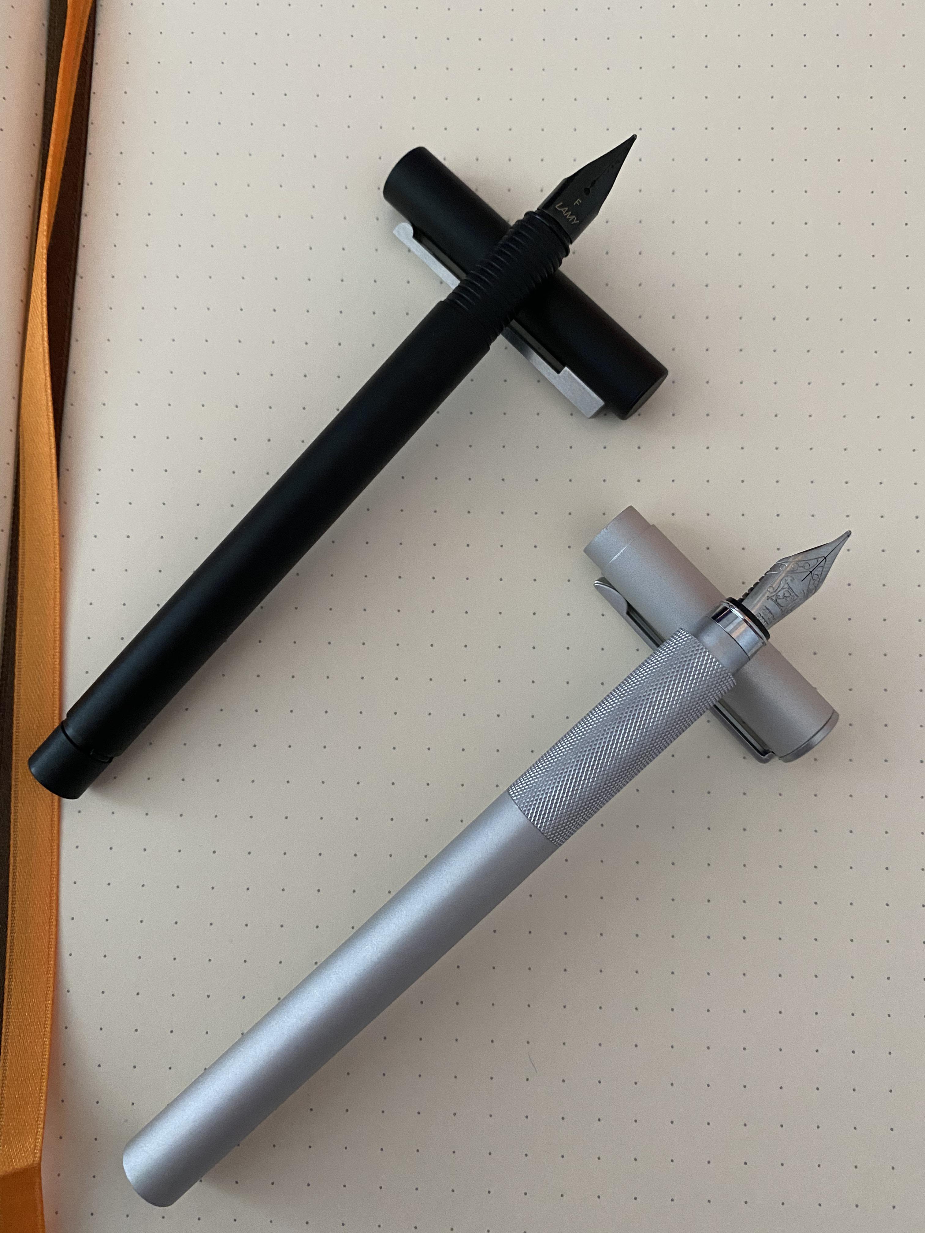 My two daily drivers, Lamy cp1 and MUJI. Love them dearly. r/fountainpens