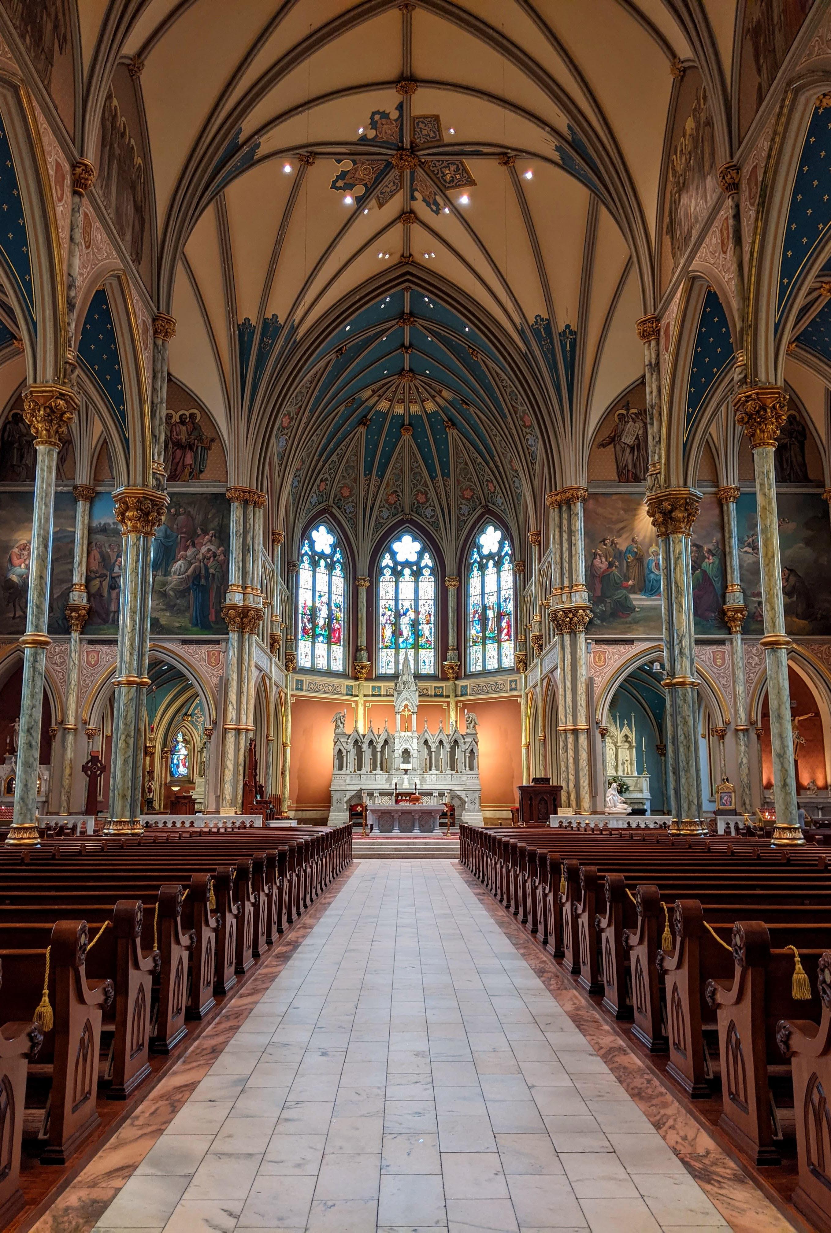 Interior of The Cathedral Basilica of St. John the Baptist in Savannah