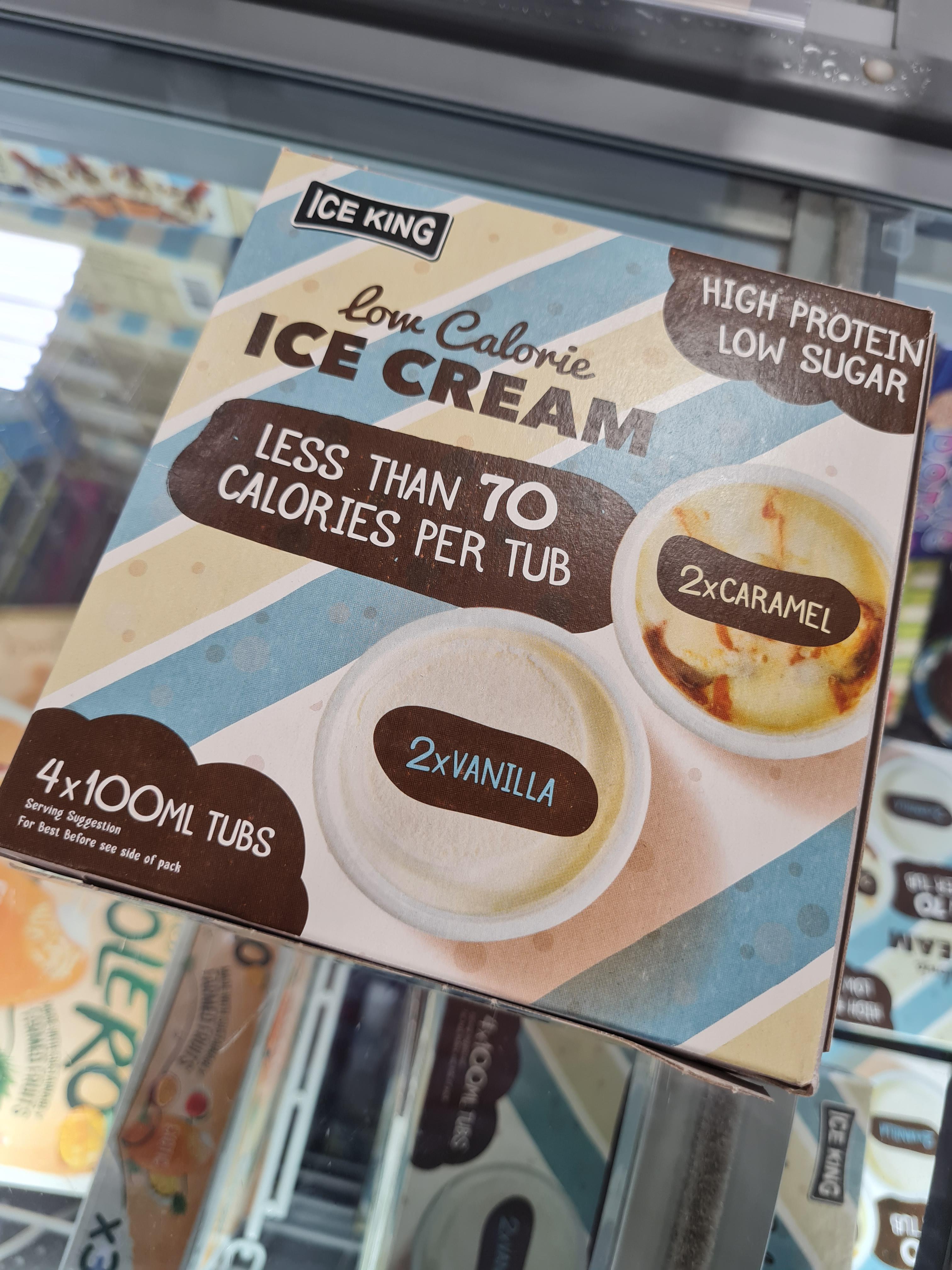 Iceland (UK shop) 70 calorie icecream £2 a box(50p a tub) TASTES