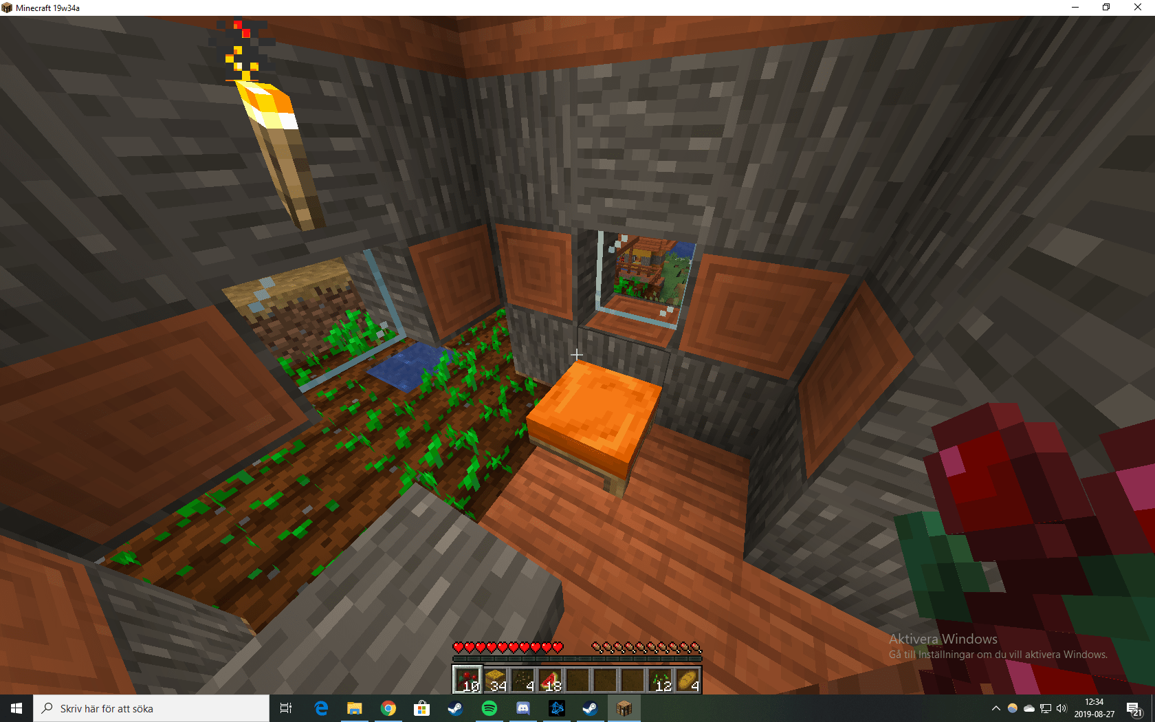 A villagers bed was half because of the crops r/Minecraft