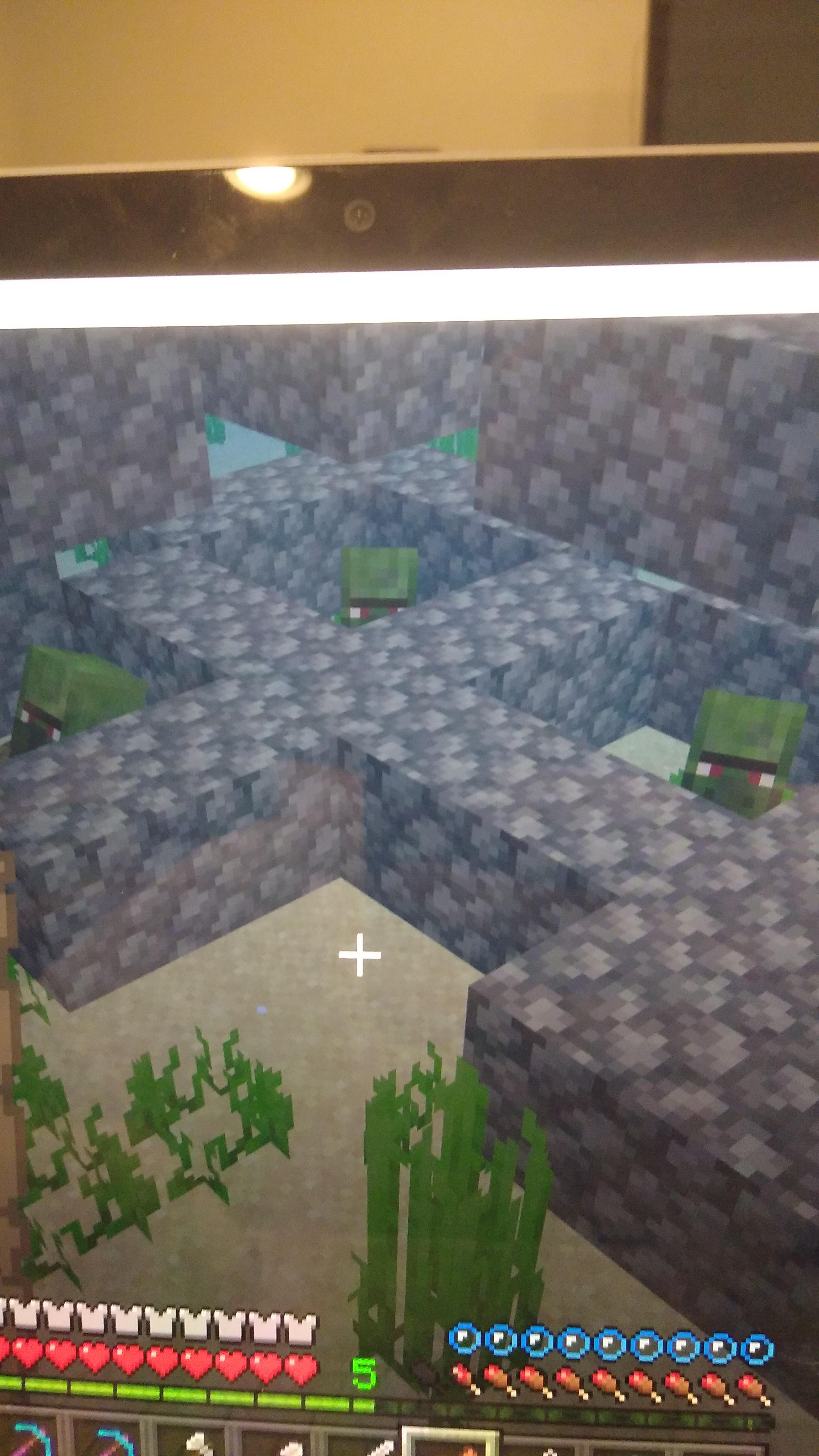 Best way to trap zombie villagers, they can't swim up to hit you, and