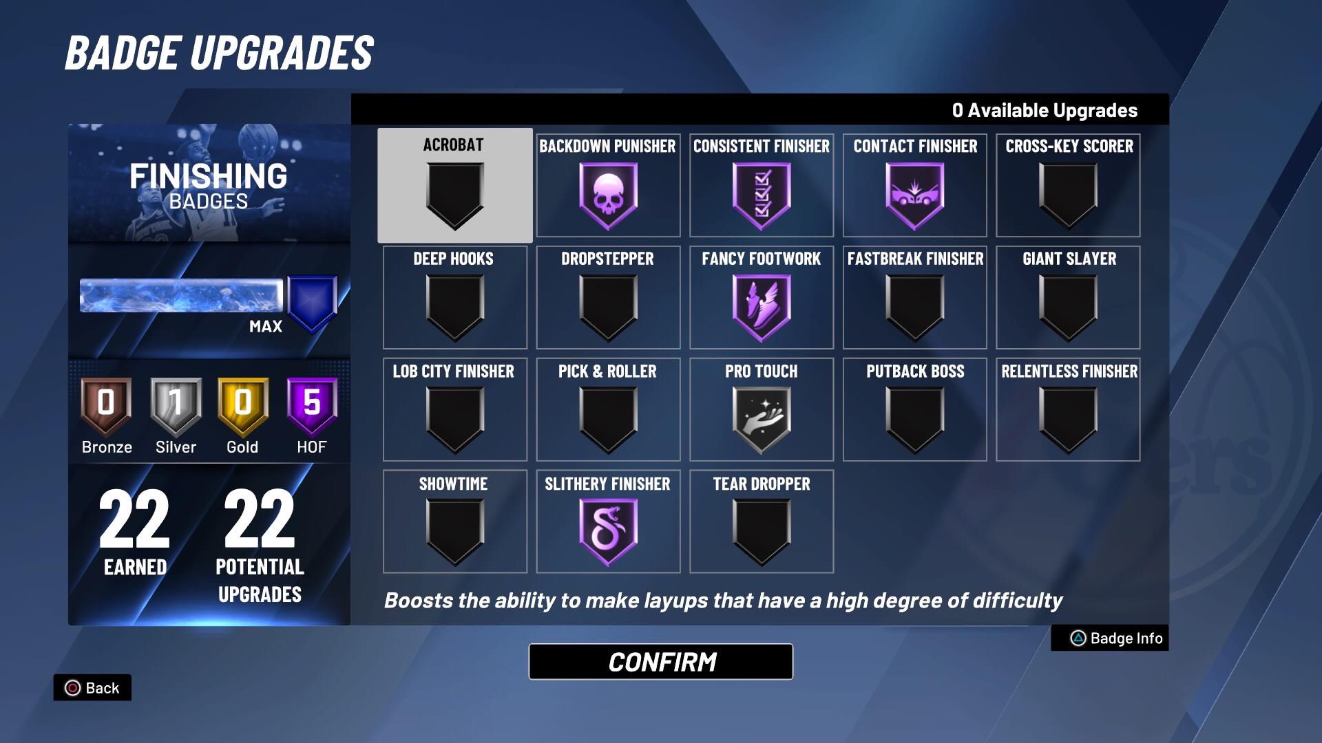 best finishing badges 2k21 for center Encourage Column Photos