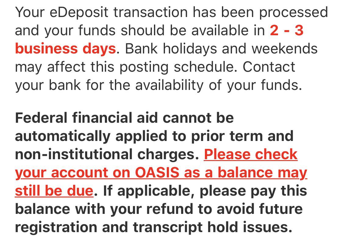 Financial Aid Refund! r/USF