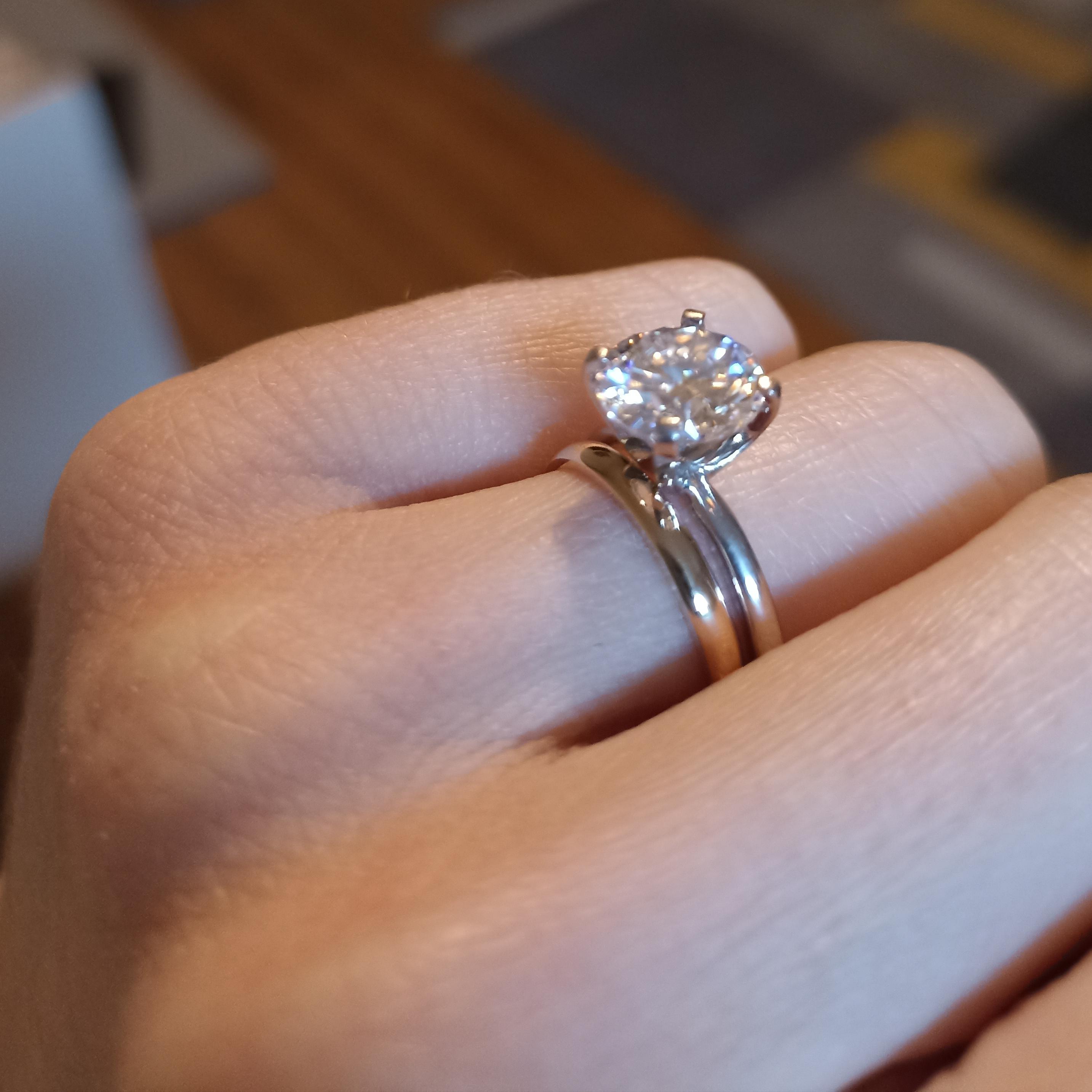 just got my wedding ring 😍🥰 can't wait till I wear this every day