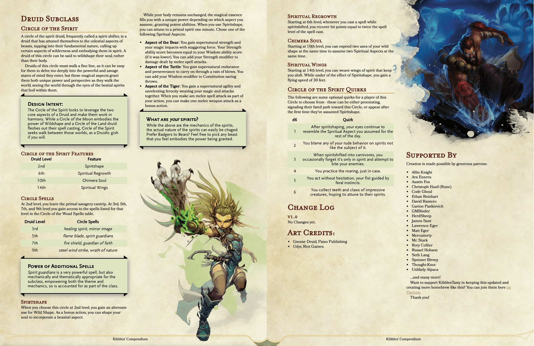 Concentration Spells When Wild Shaping