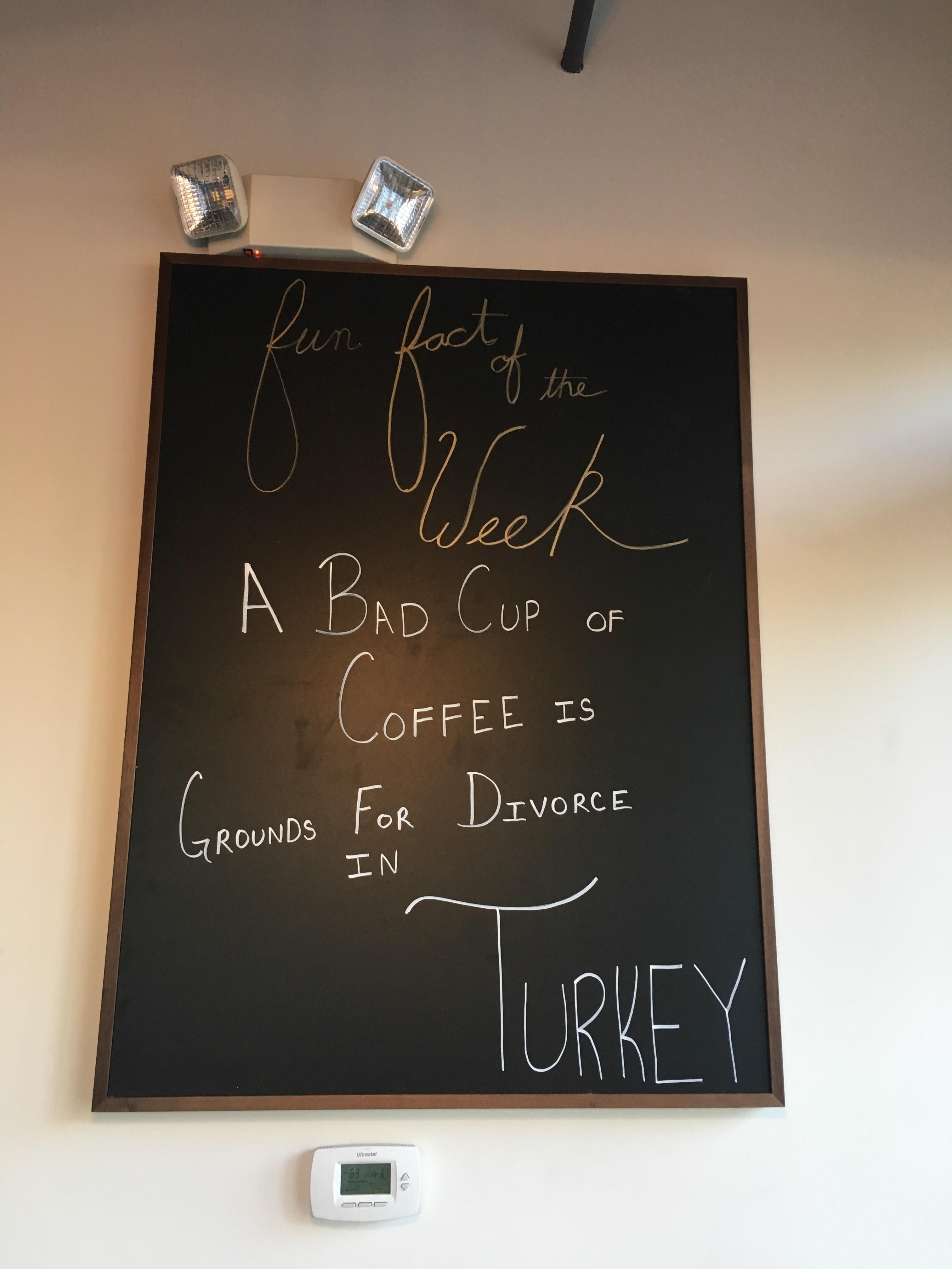 I’ve been posting puns and fun facts on the chalk board at work 😆 r