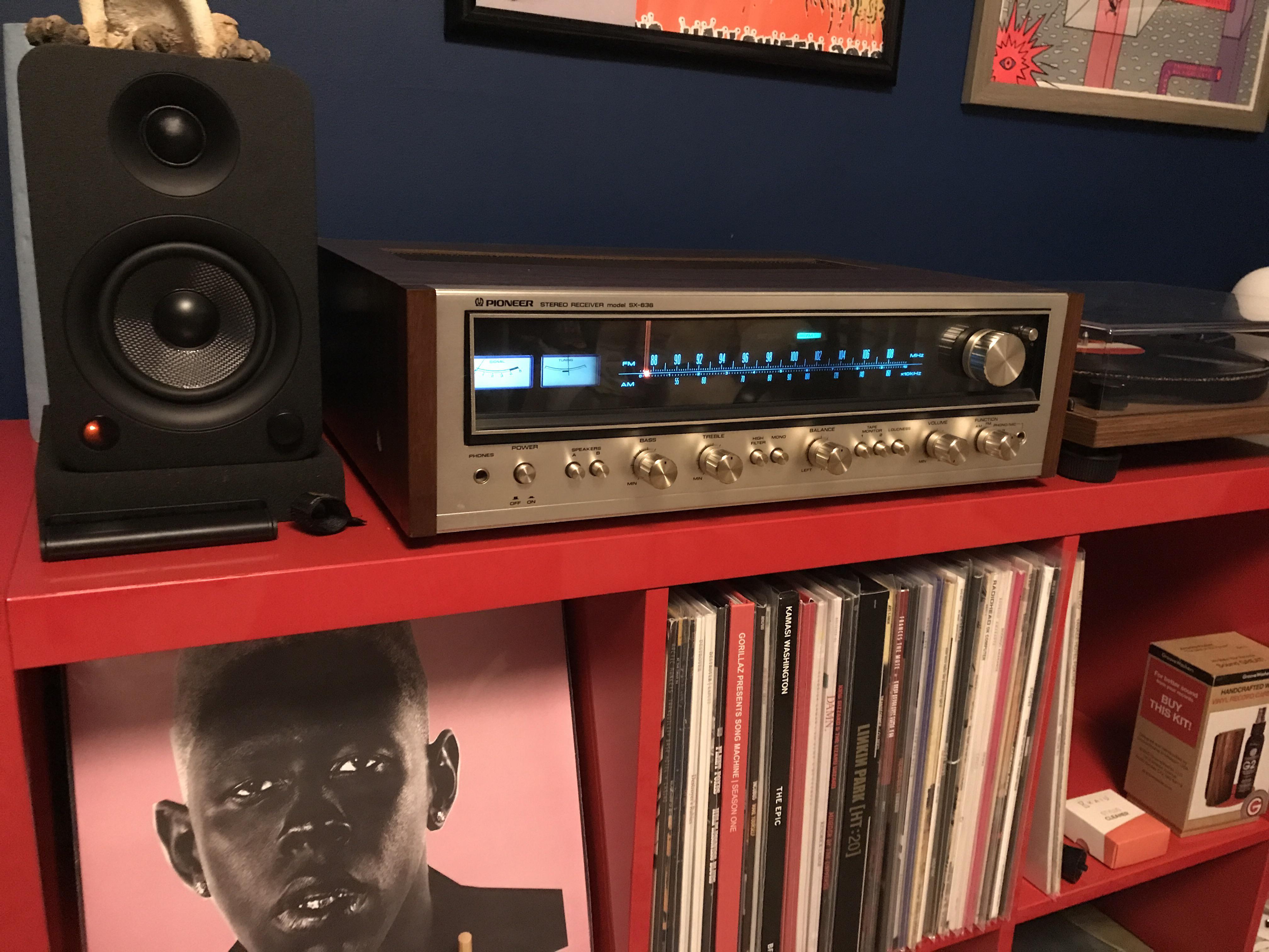 My Pioneer receiver from 1974, freshly serviced and ready for another