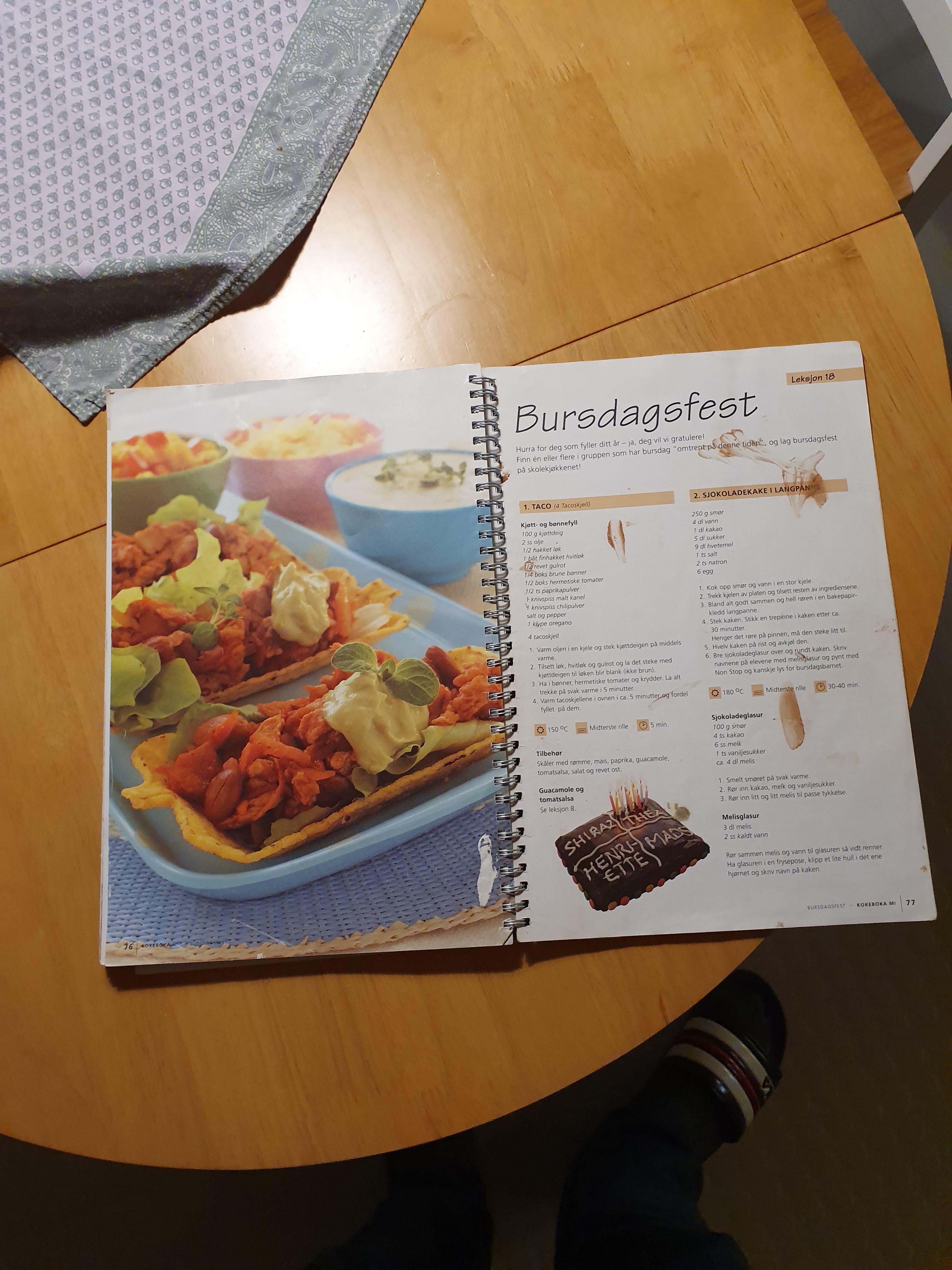 Vi har alle en favorittside fra mat og helse boka