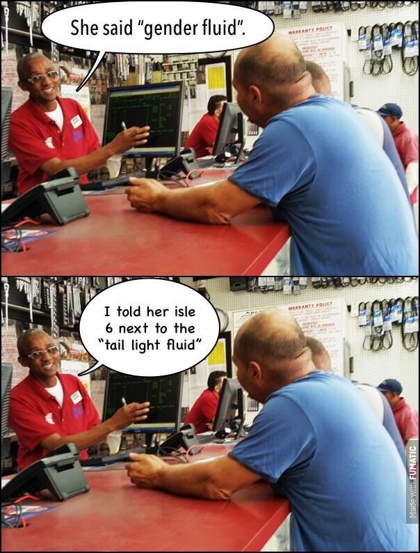 4.5k on T_D. I guess the joke is that "fluid" is both an adjective and