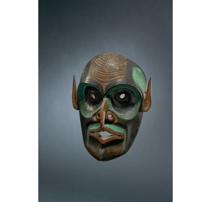 Mask (c. 1890) from Kwakwaka'wakw of British Columbia, one of the