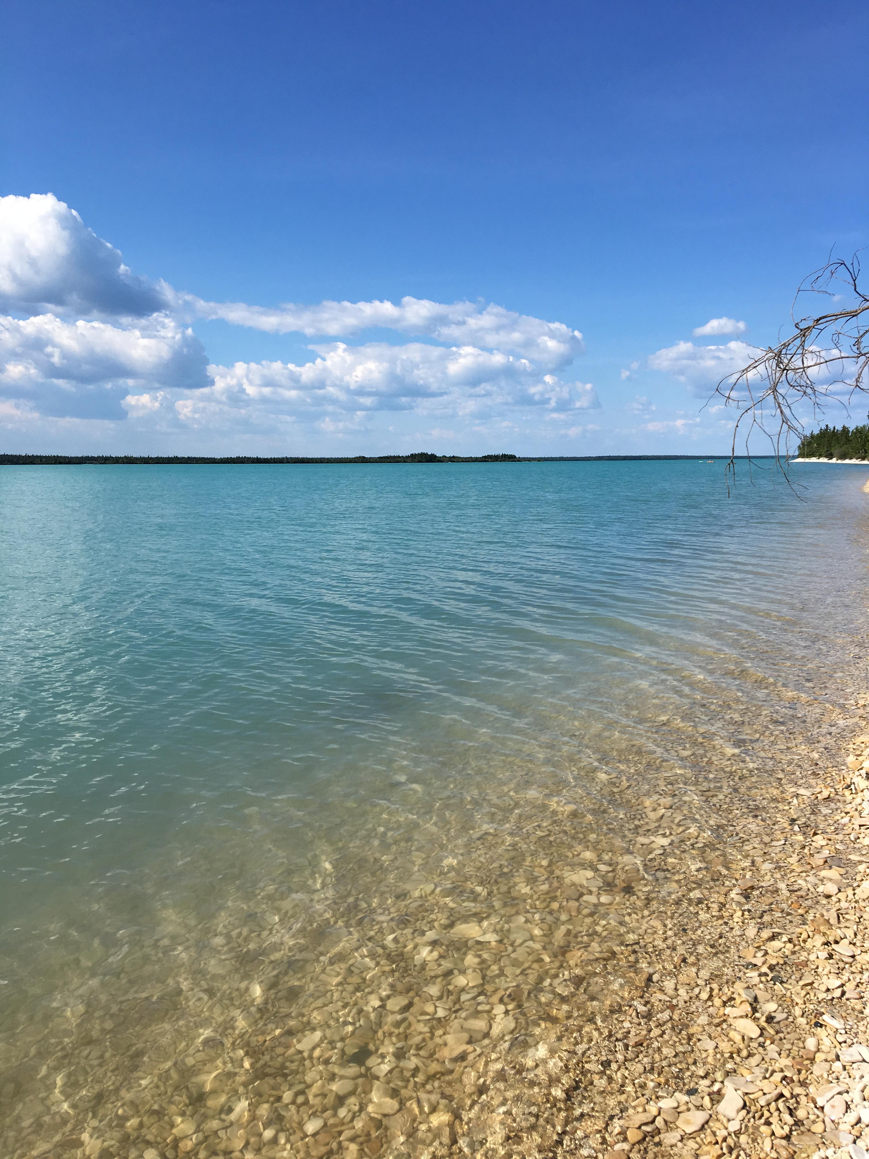 The world's largest marl lake, Little Limestone Lake, MB (OC