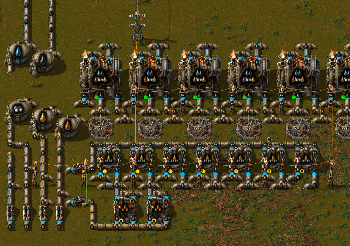 Compact, Expandable Oil Refinery (Based on Zaflis's design) r/factorio