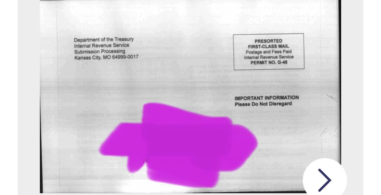 What comes from this address from the irs r/IRS