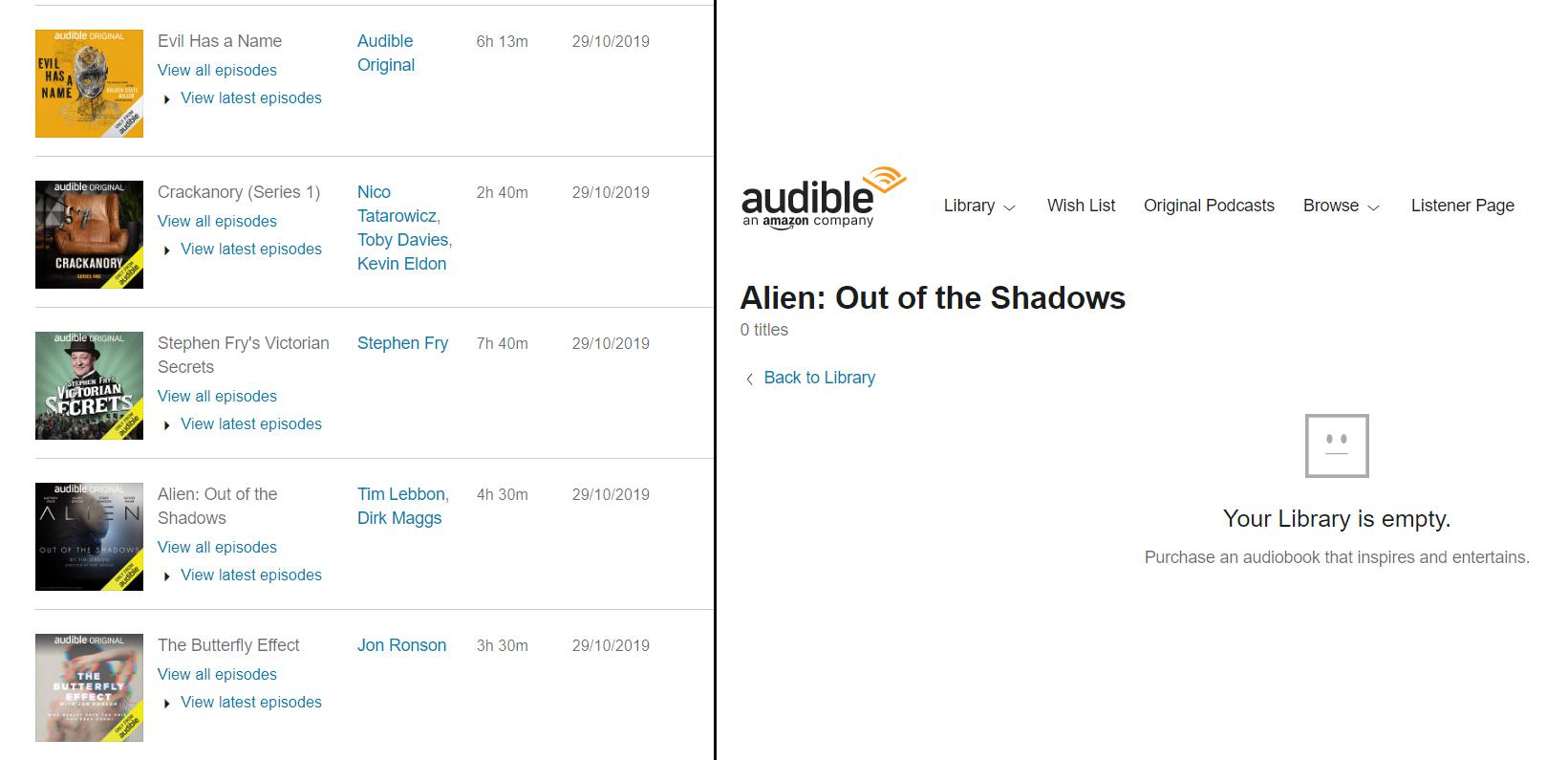 How can I remove these podcasts? I've deleted them from my amazon