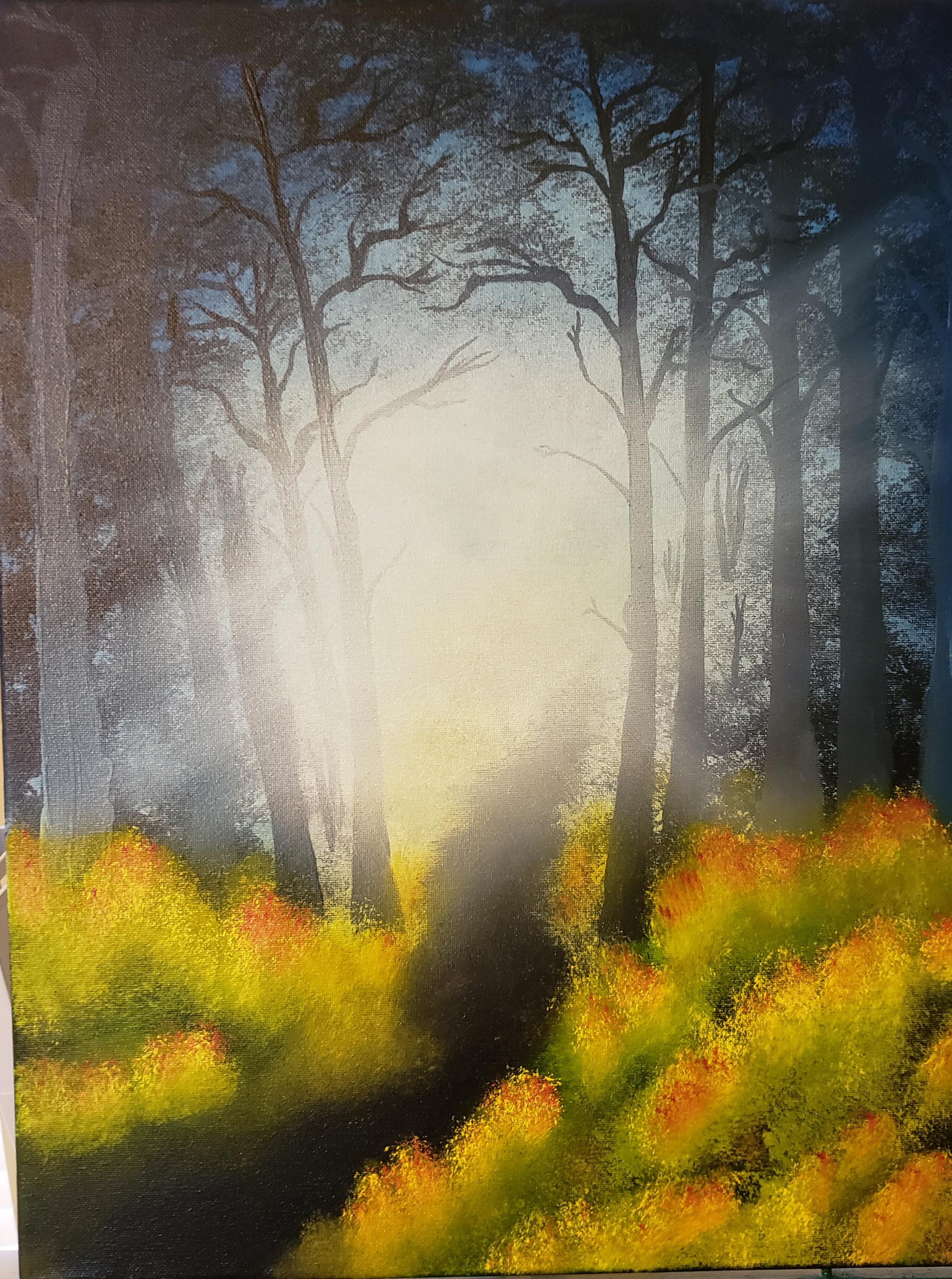 My first submitted oil painting. Wet on wet. r/oilpainting