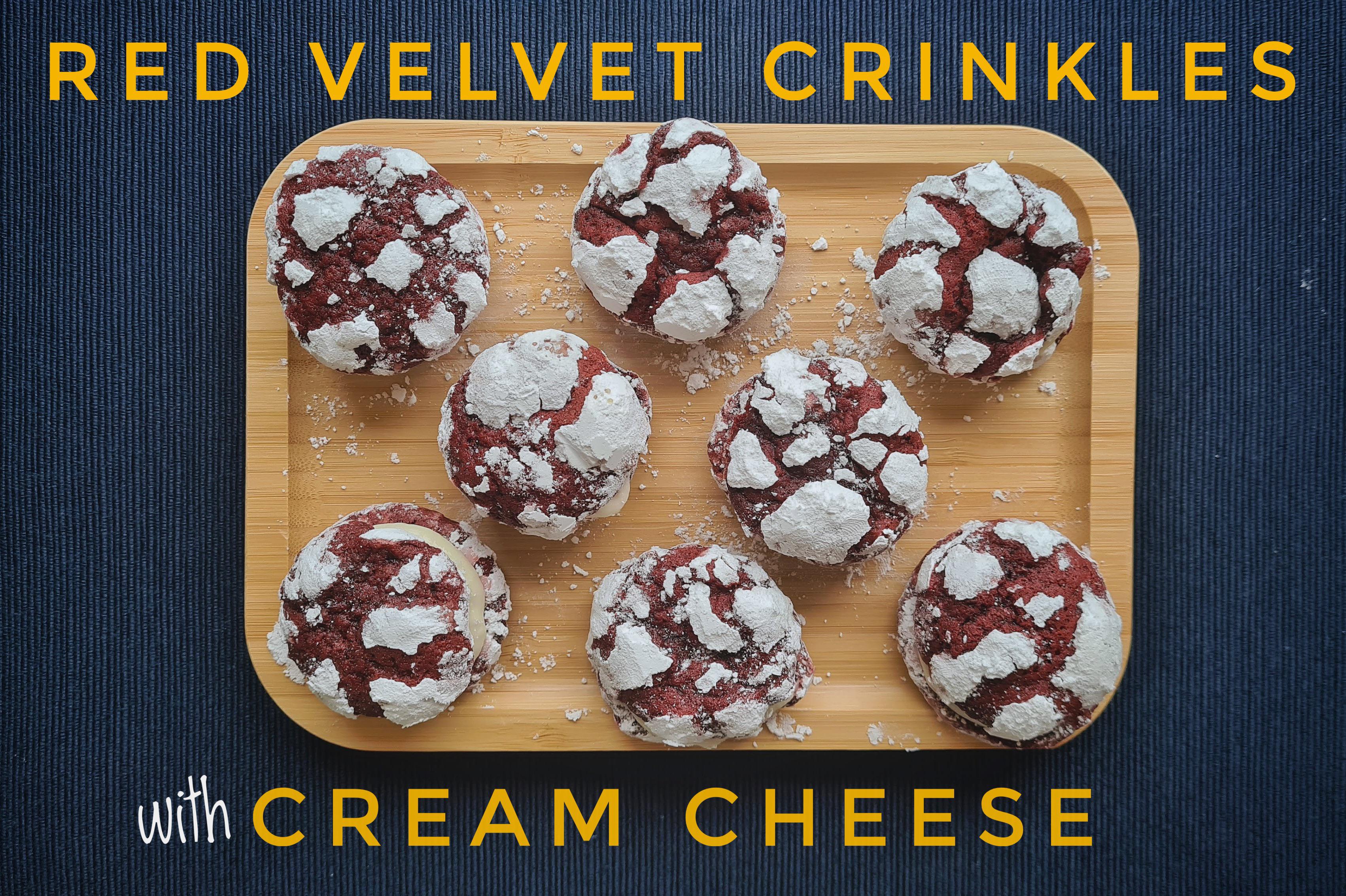 Red velvet crinkles with cream cheese. CasualPH