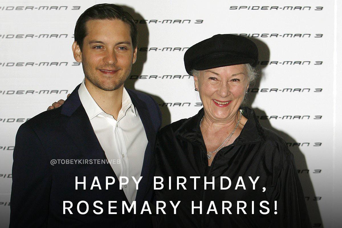 Happy birthday to Rosemary Harris, Aunt May in the 'SpiderMan' trilogy