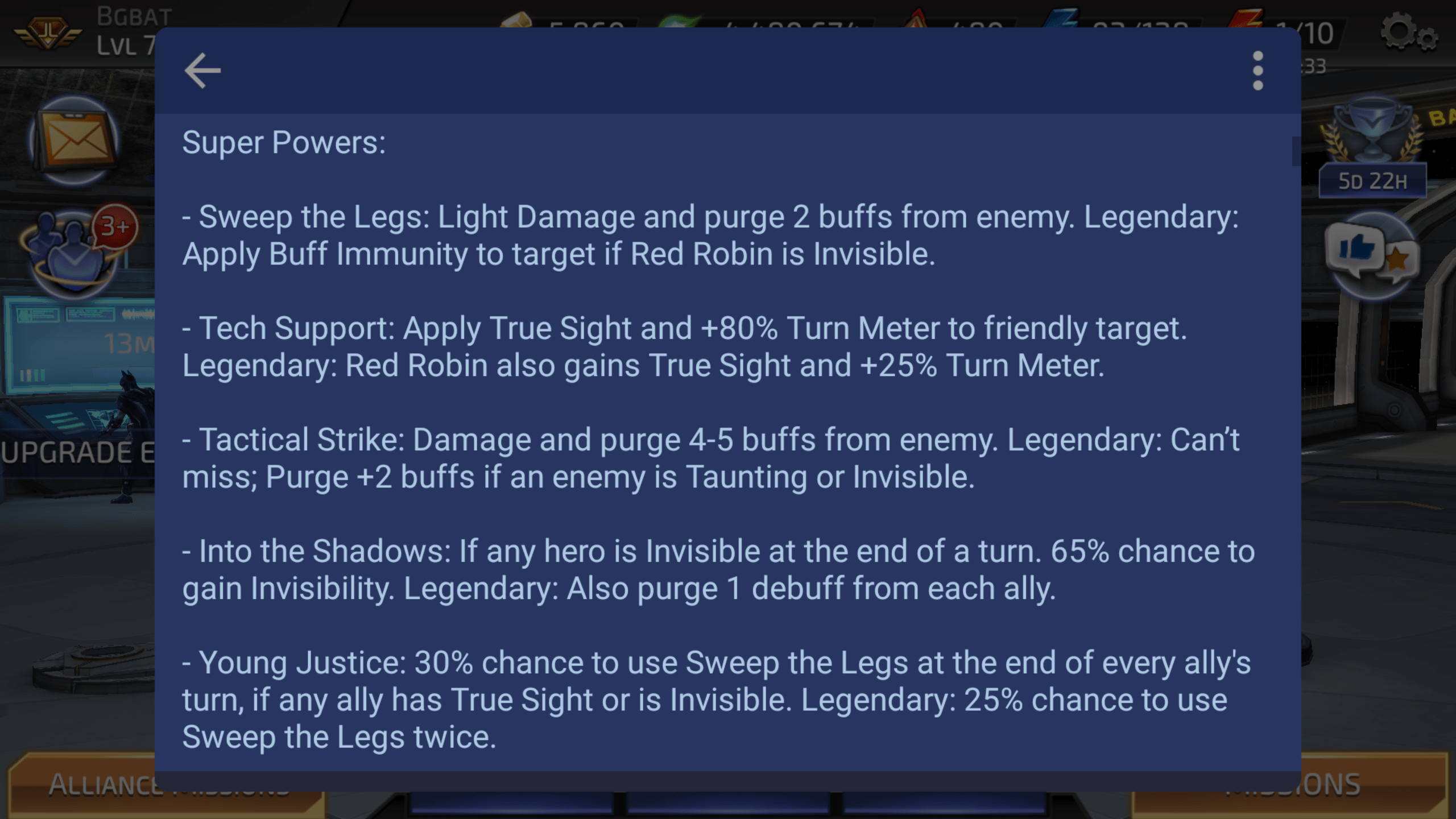 Red Robin Abilities