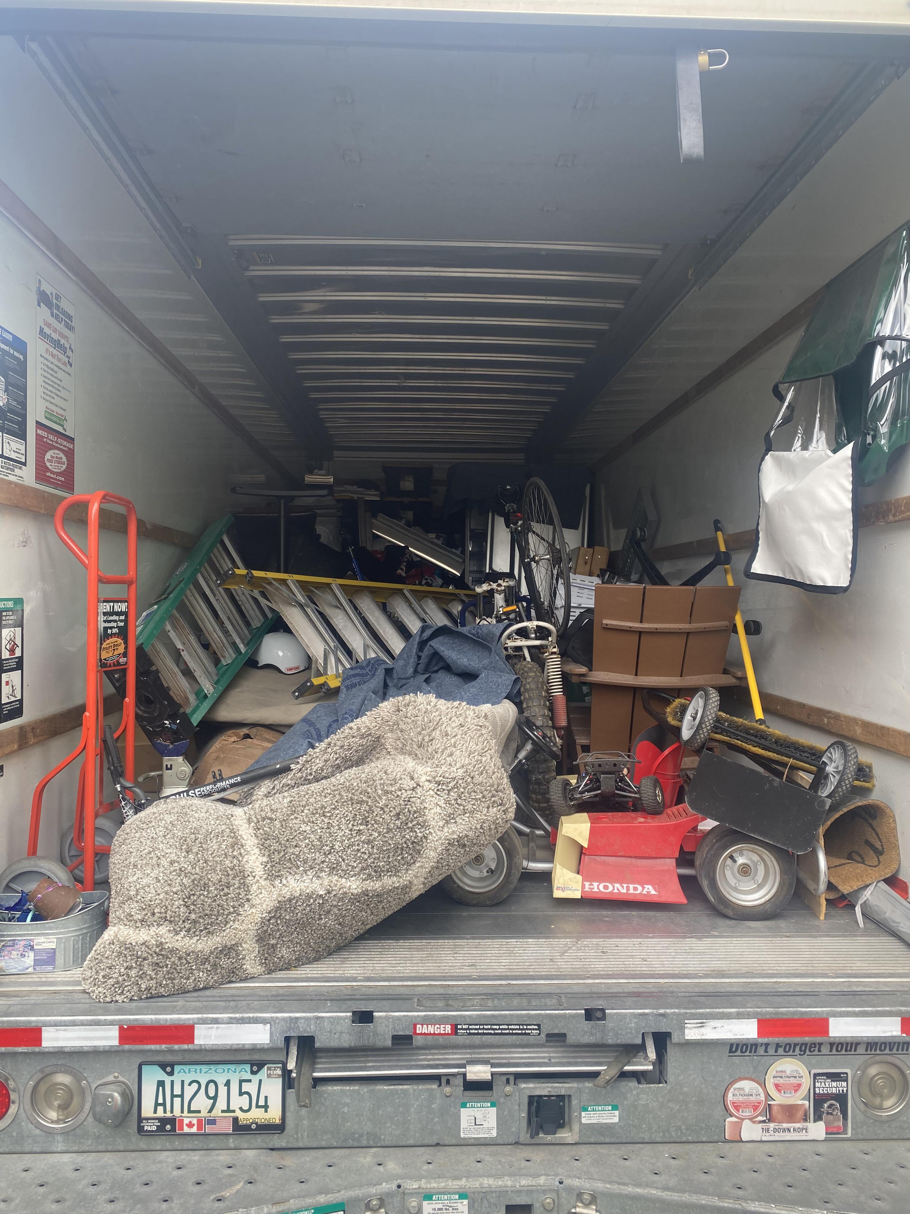 Movers packed my truck like this and when I told them they should make