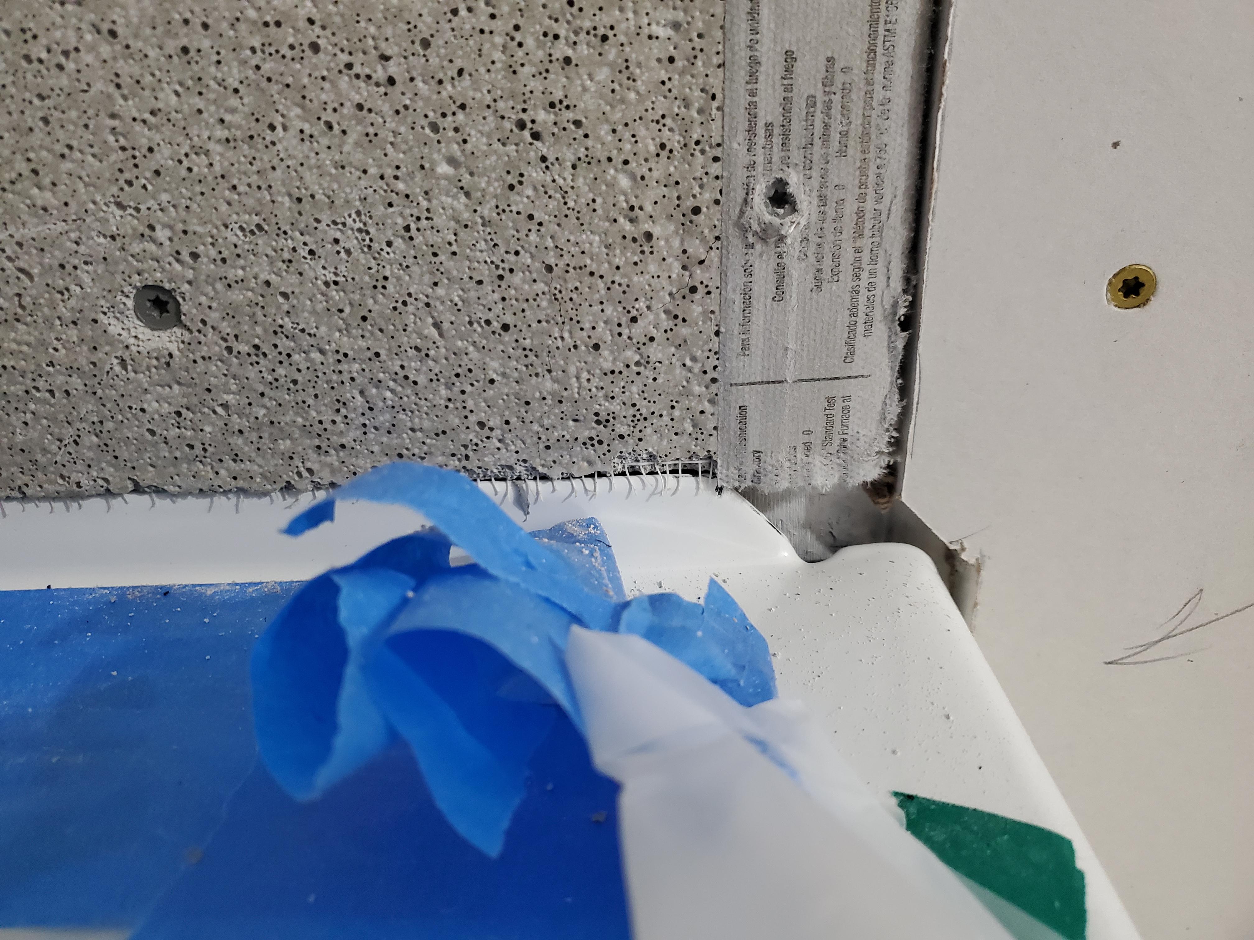 I installed cement board over a bathtub and drywall right to each other