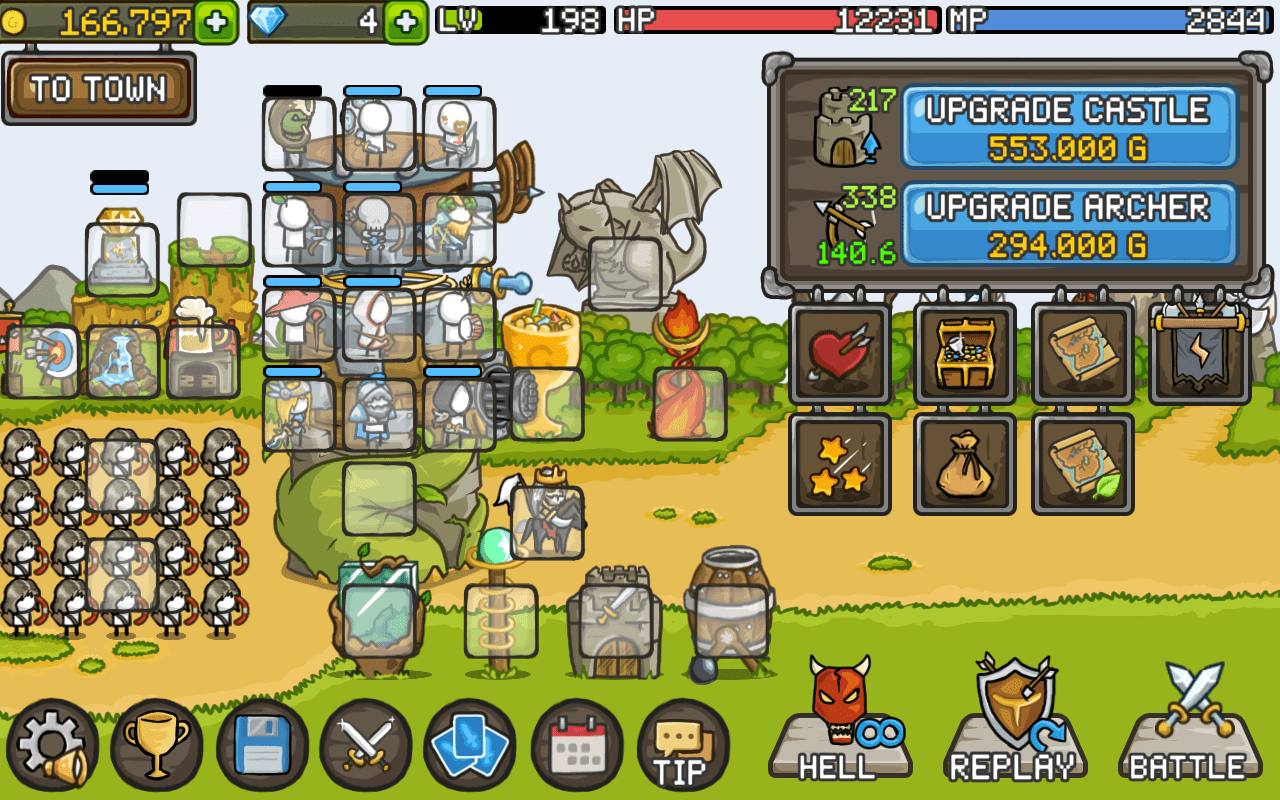 hello can anyone rate my setup and tell me some tips r/GrowCastle