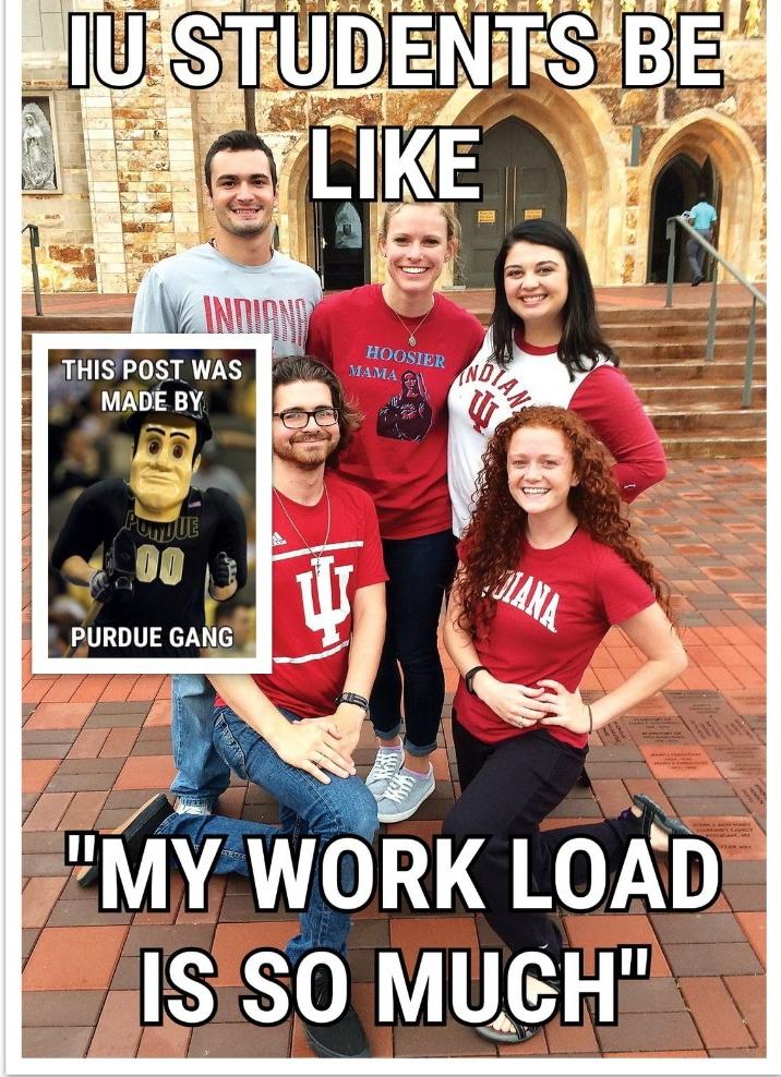 Let me see your other purdue gang memes Purdue