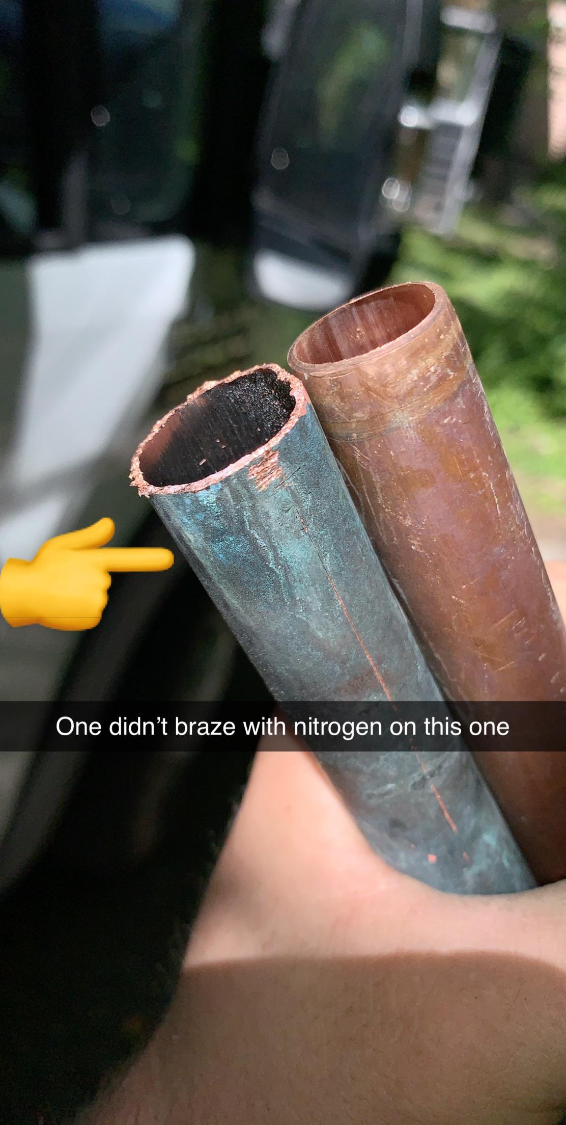 Braze with nitrogen!!!!!! : r/HVAC
