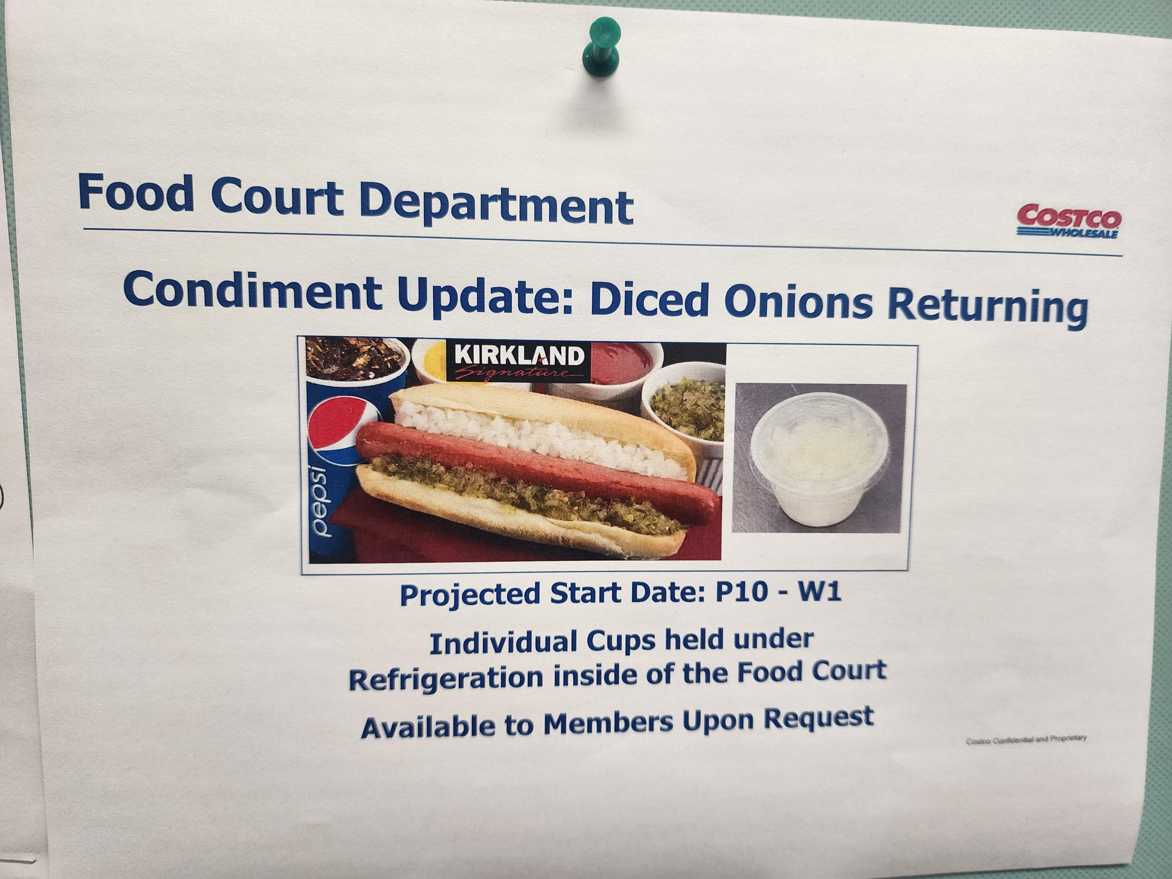 The onions are returning soon to the PNW and hopefully to all costcos