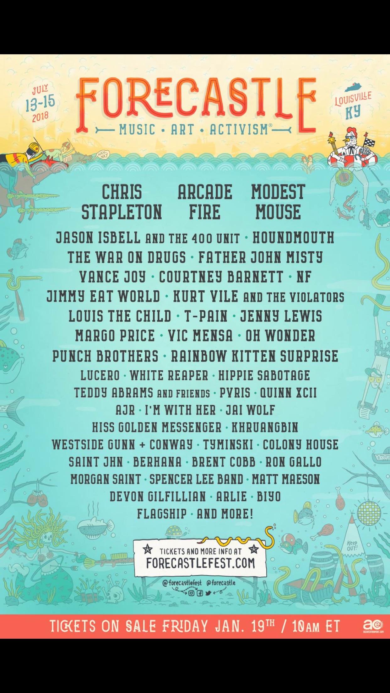 Forecastle Festival won't be held in 2023 as organizers.